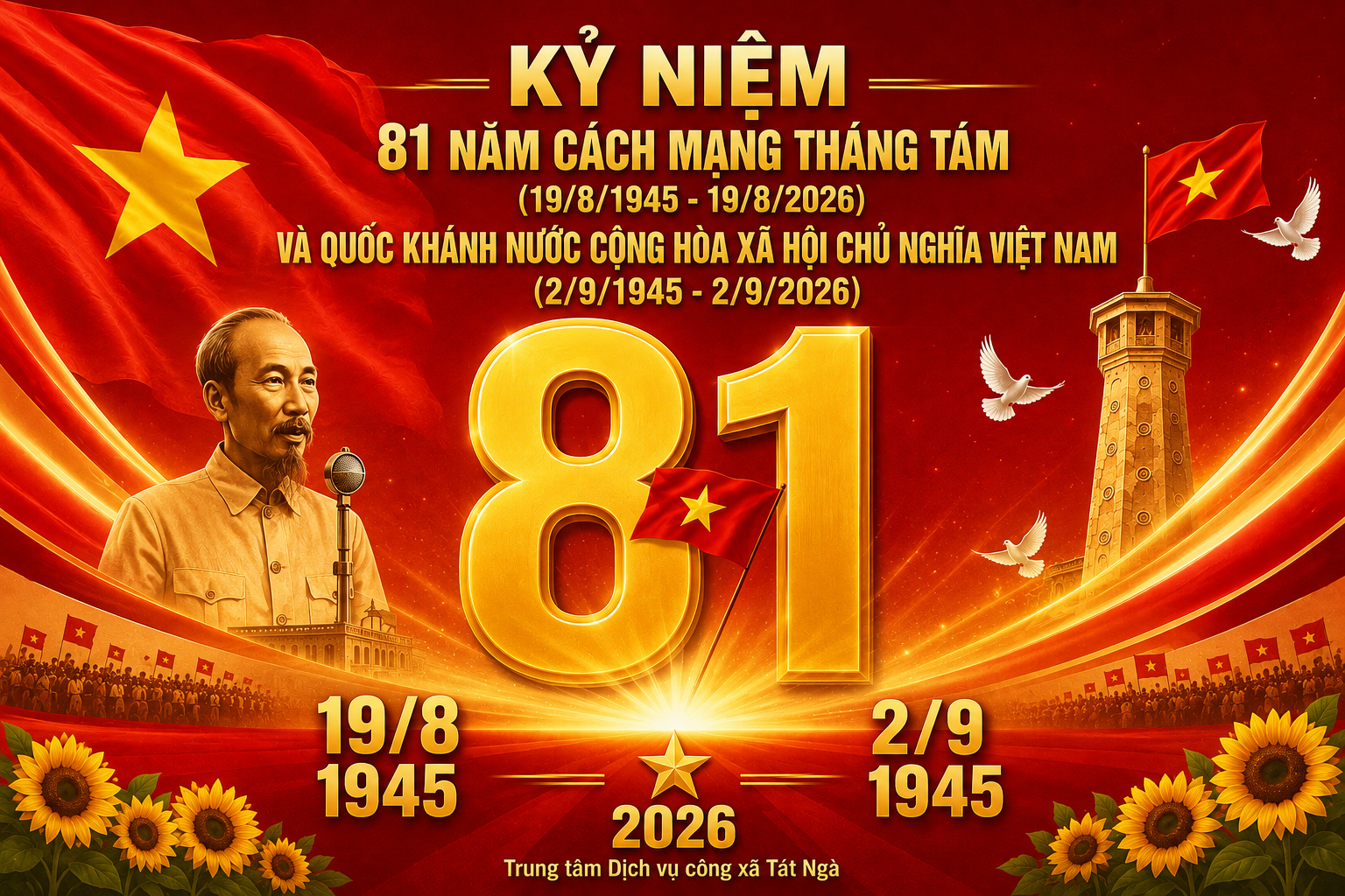 Bài tuyên truyền kỷ niệm 81 năm Cách mạng Tháng Tám và Quốc khánh 2/9
