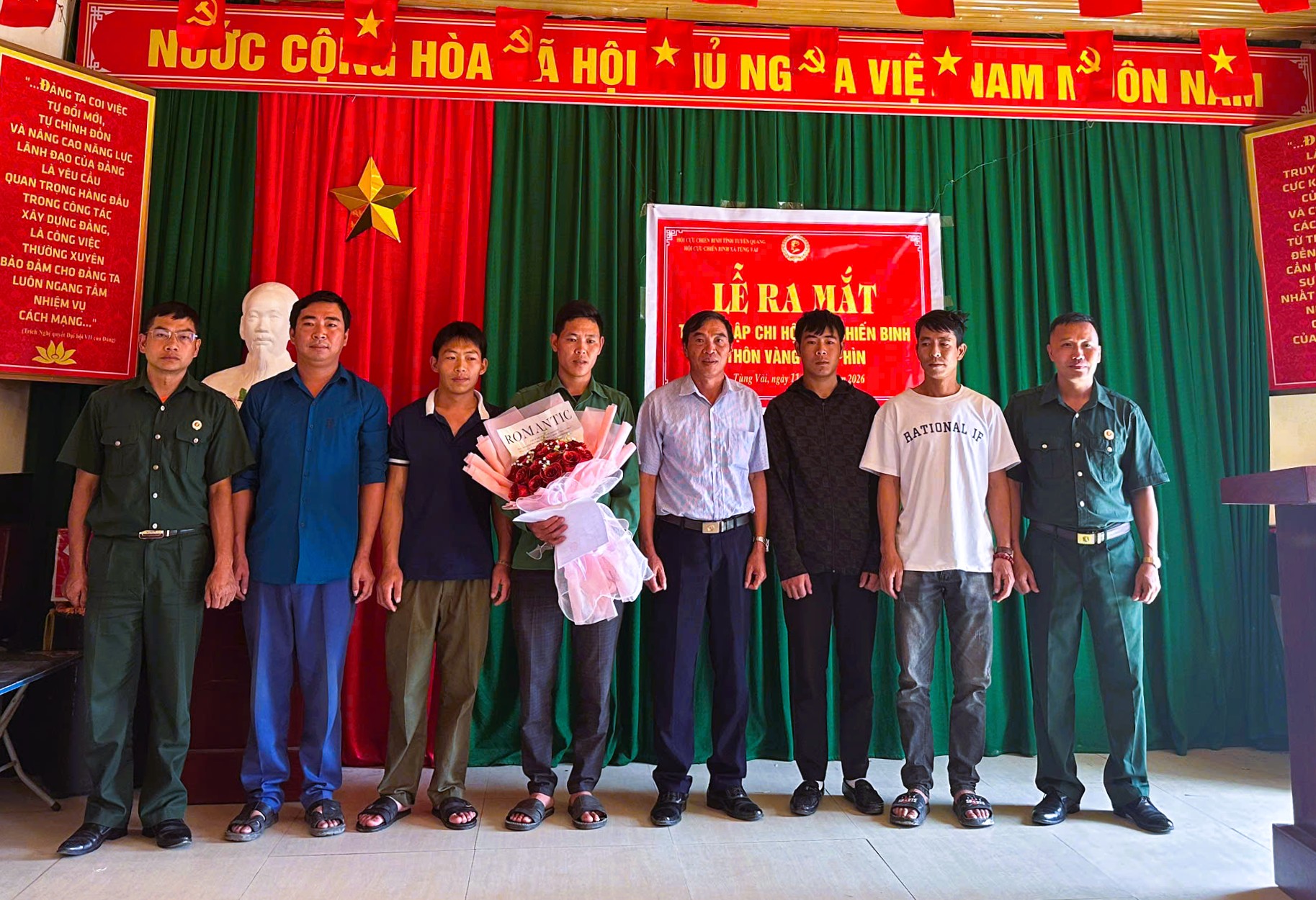 Thành lập Chi hội Cựu chiến binh thôn Vàng Chá Phìn
