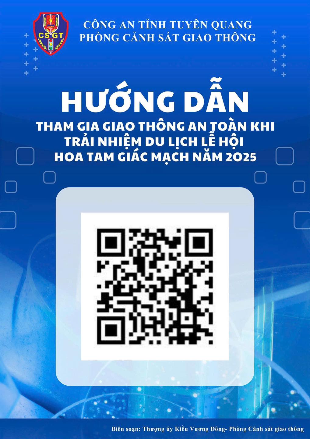 QUÉT MÃ QR CẬP NHẬT THÔNG TIN VỀ LỄ HỘI HOA TAM GIÁC MẠCH 2025