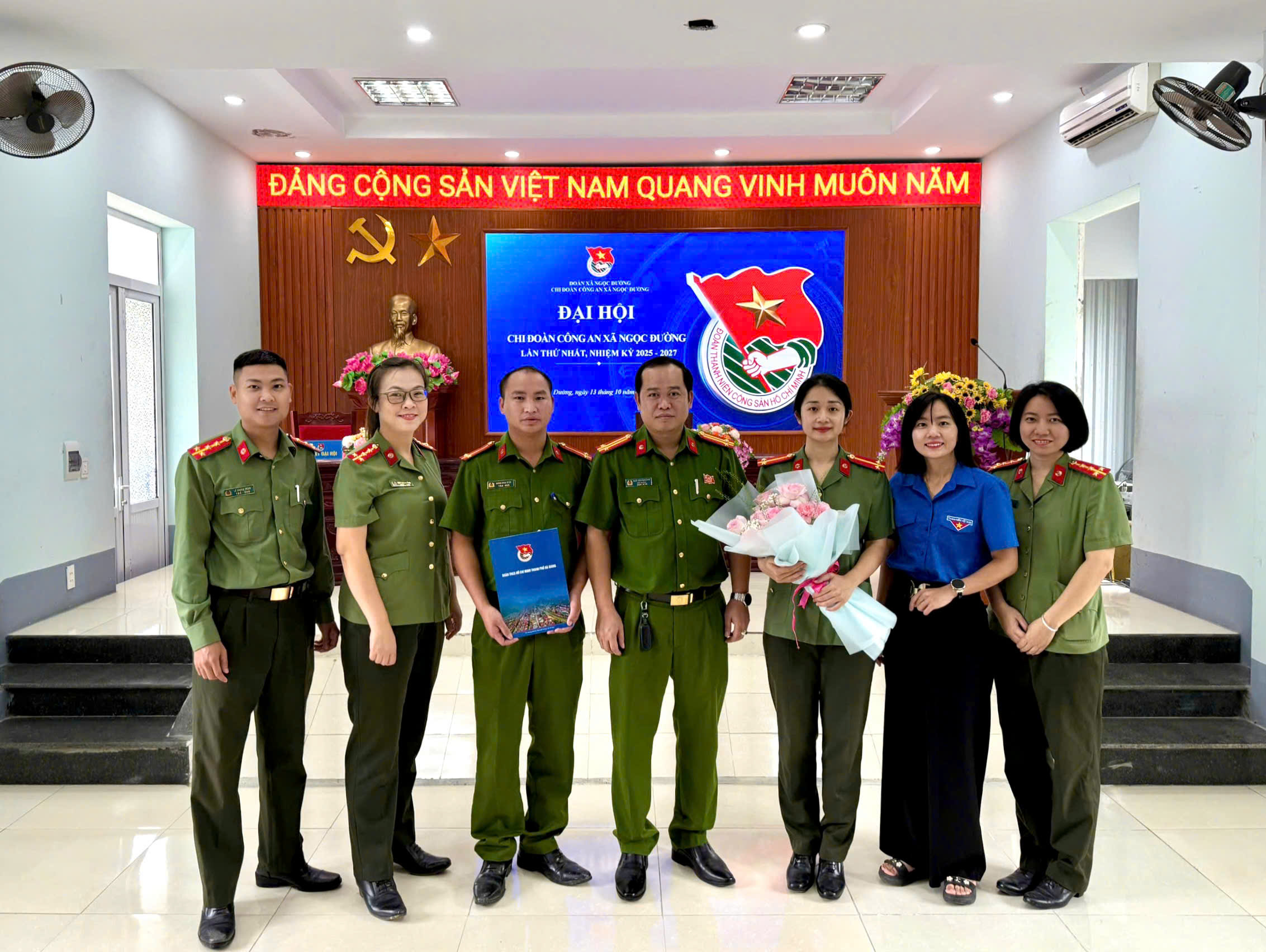 CÔNG AN XÃ NGỌC ĐƯỜNG TỔ CHỨC THÀNH CÔNG ĐẠI HỘI CHI ĐOÀN CÔNG AN XÃ LẦN THỨ I, NHIỆM KỲ 2025 – 2027  