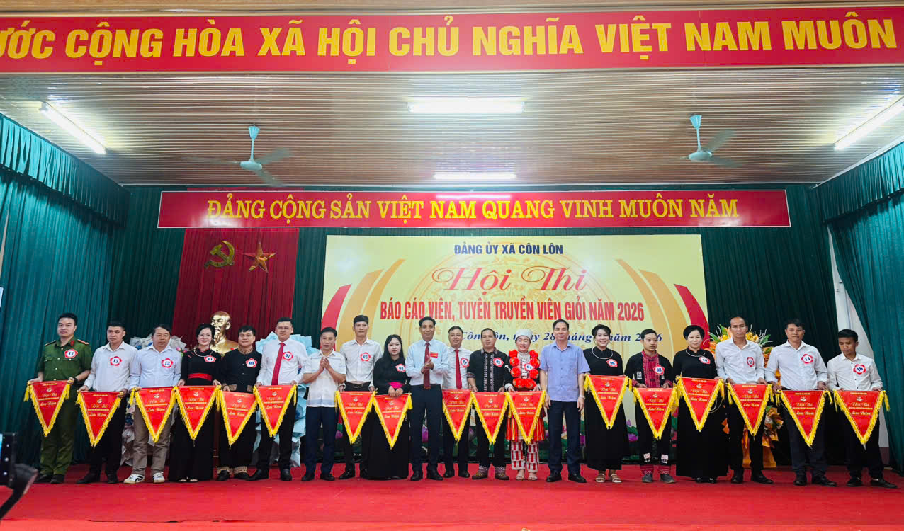 ĐẢNG ỦY XÃ CÔN LÔN TỔ CHỨC HỘI THI BÁO CÁO VIÊN, TUYÊN TRUYỀN VIÊN GIỎI NĂM 2026