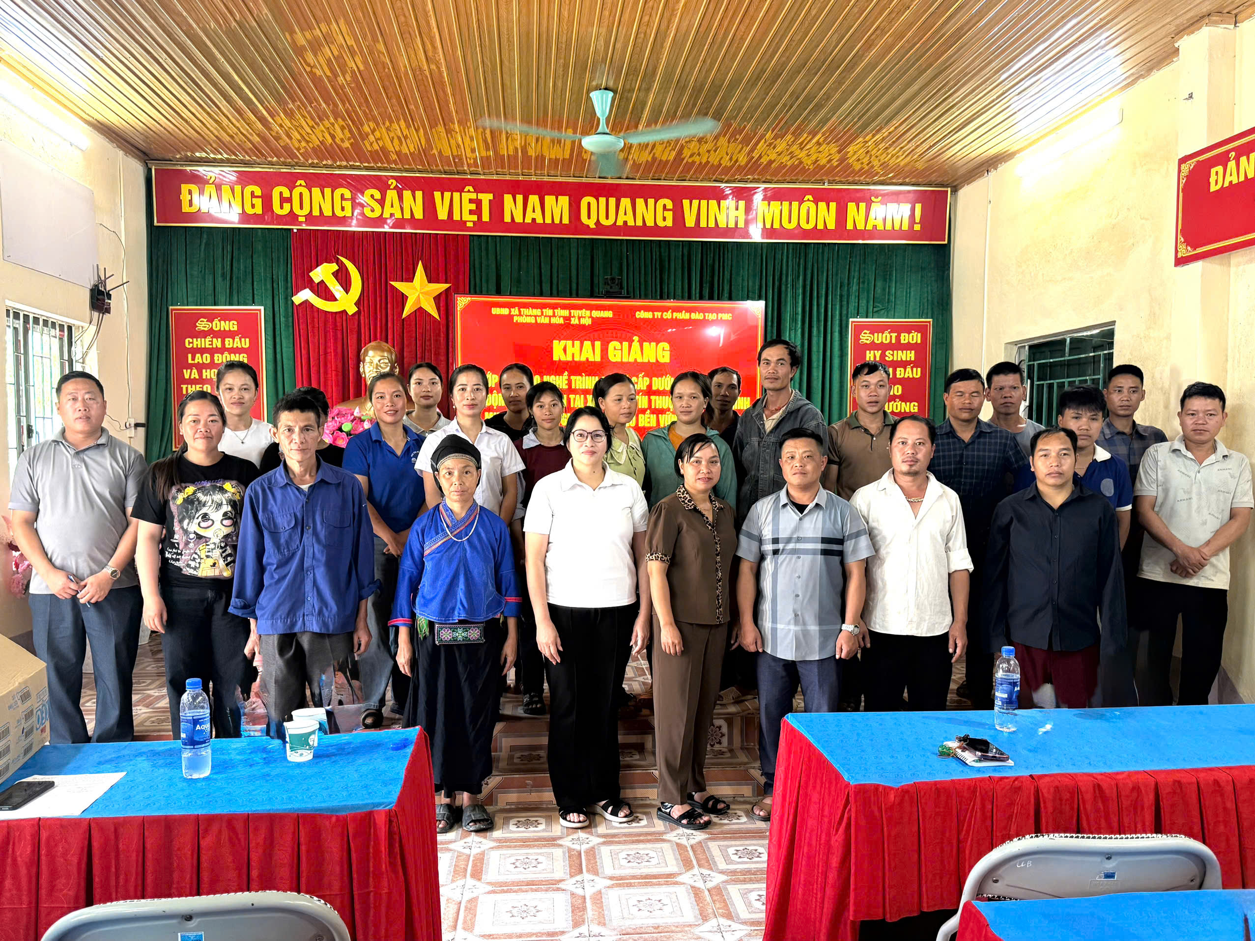 Xã Thàng Tín tổ chức khai giảng các lớp đào tạo nghề ngắn hạn cho lao động nông thôn năm 2026
