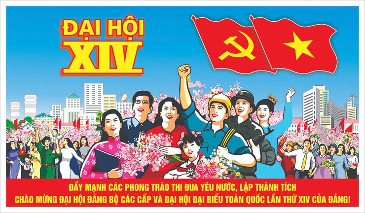 CHÀO MỪNG ĐẠI HỘI ĐẠI BIỂU TOÀN QUỐC LẦN THỨ XIV CỦA ĐẢNG Mỗi kỳ Đại hội Đảng là một dấu mốc quan trọng để Đảng ta xác định tư duy, tầm  nhìn, những quyết sách chiến lược để đất nước ta tiếp tục phát triển. Đại hội đại biểu toàn quốc lần thứ XIV của Đảng dự kiến tổ chức từ ngày 19/01/2026 tới ngày 25/01/2026 tại Thủ đô Hà Nội với 1.586 đại biểu đại diện cho hơn 5 triệu đảng viên dự Đại hội…  Nguồn: VTV