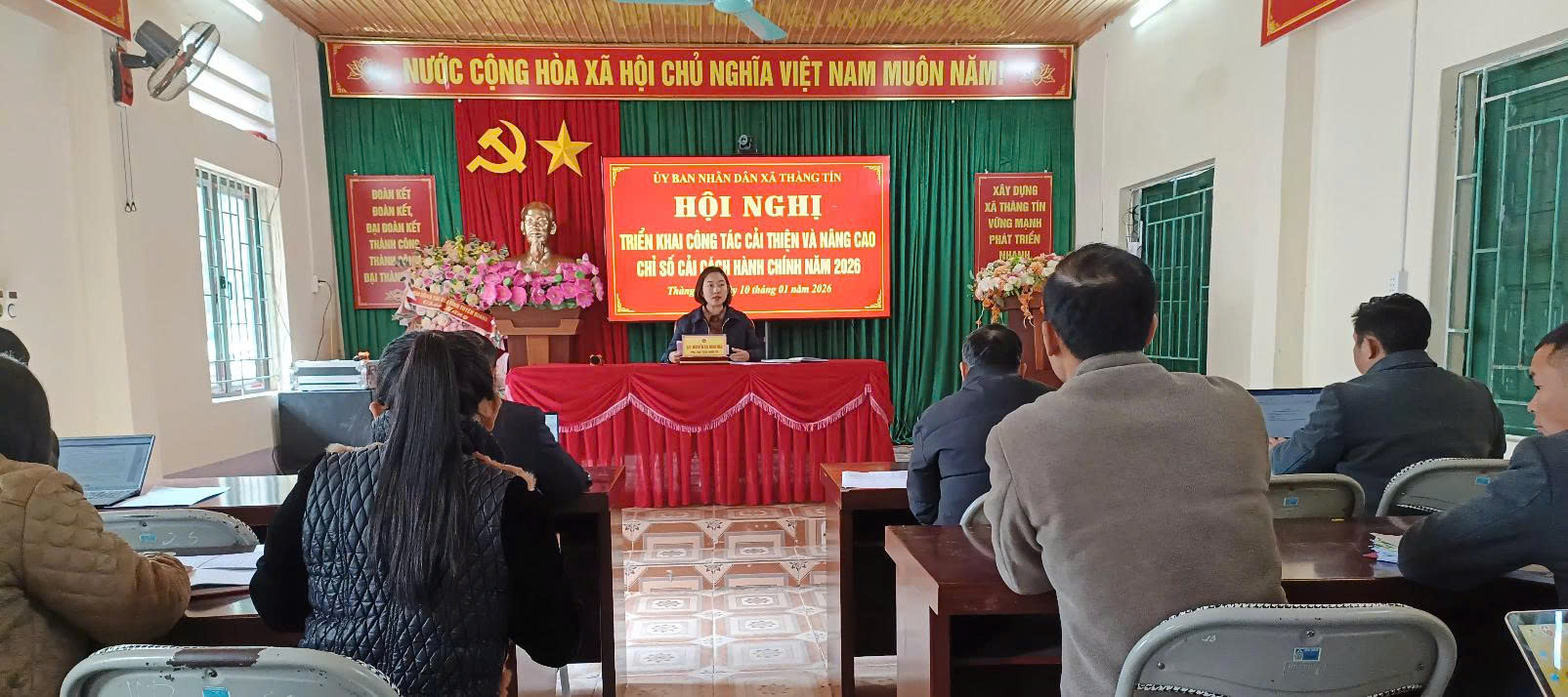 Xã Thàng Tín tổ chức Hội nghị triển khai công tác cải thiện và nâng cao Chỉ số cải cách hành chính năm 2026