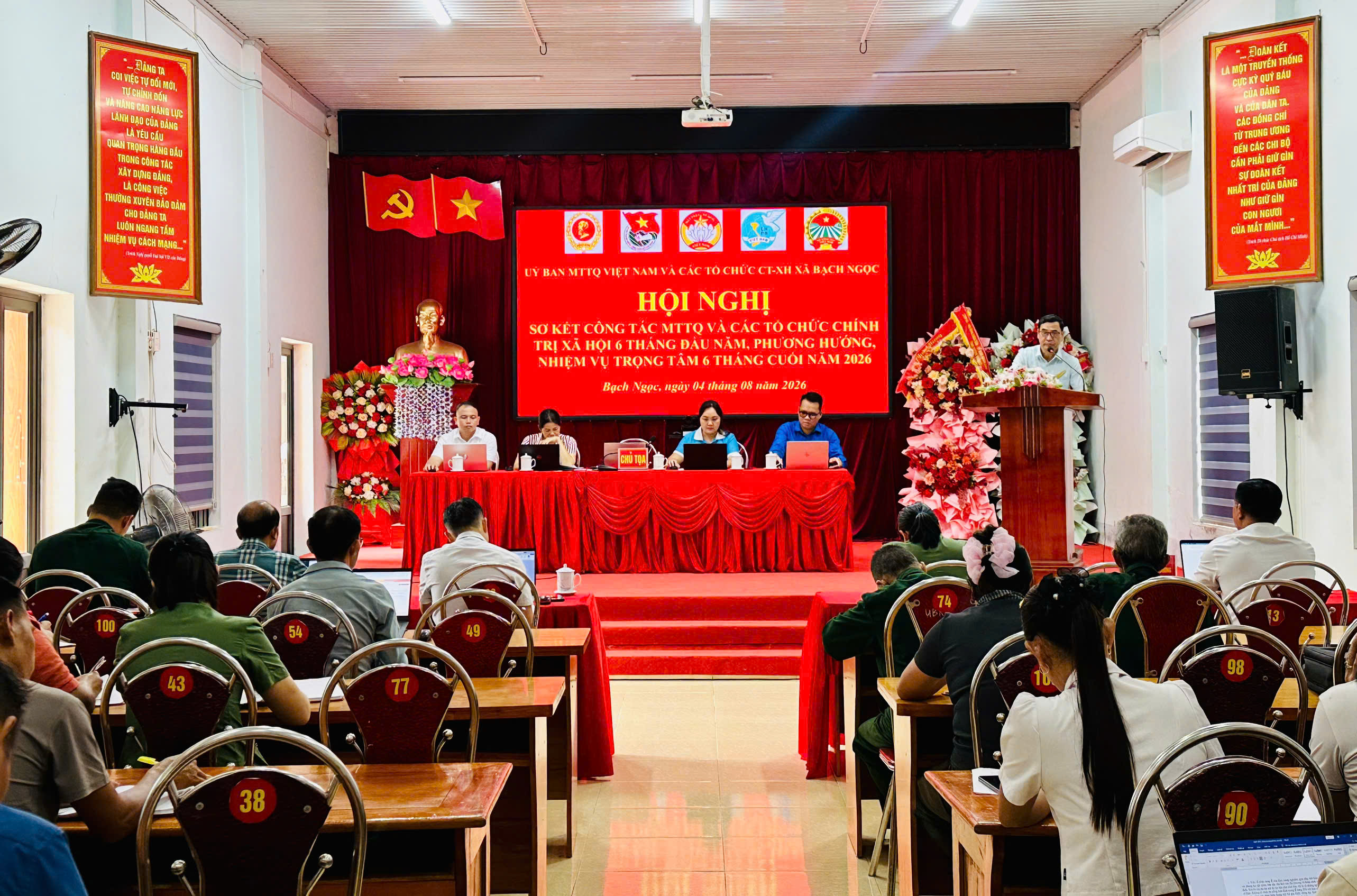 Hội nghị sơ kết công tác MTTQ và các tổ chức chính trị - xã hội xã Bạch Ngọc