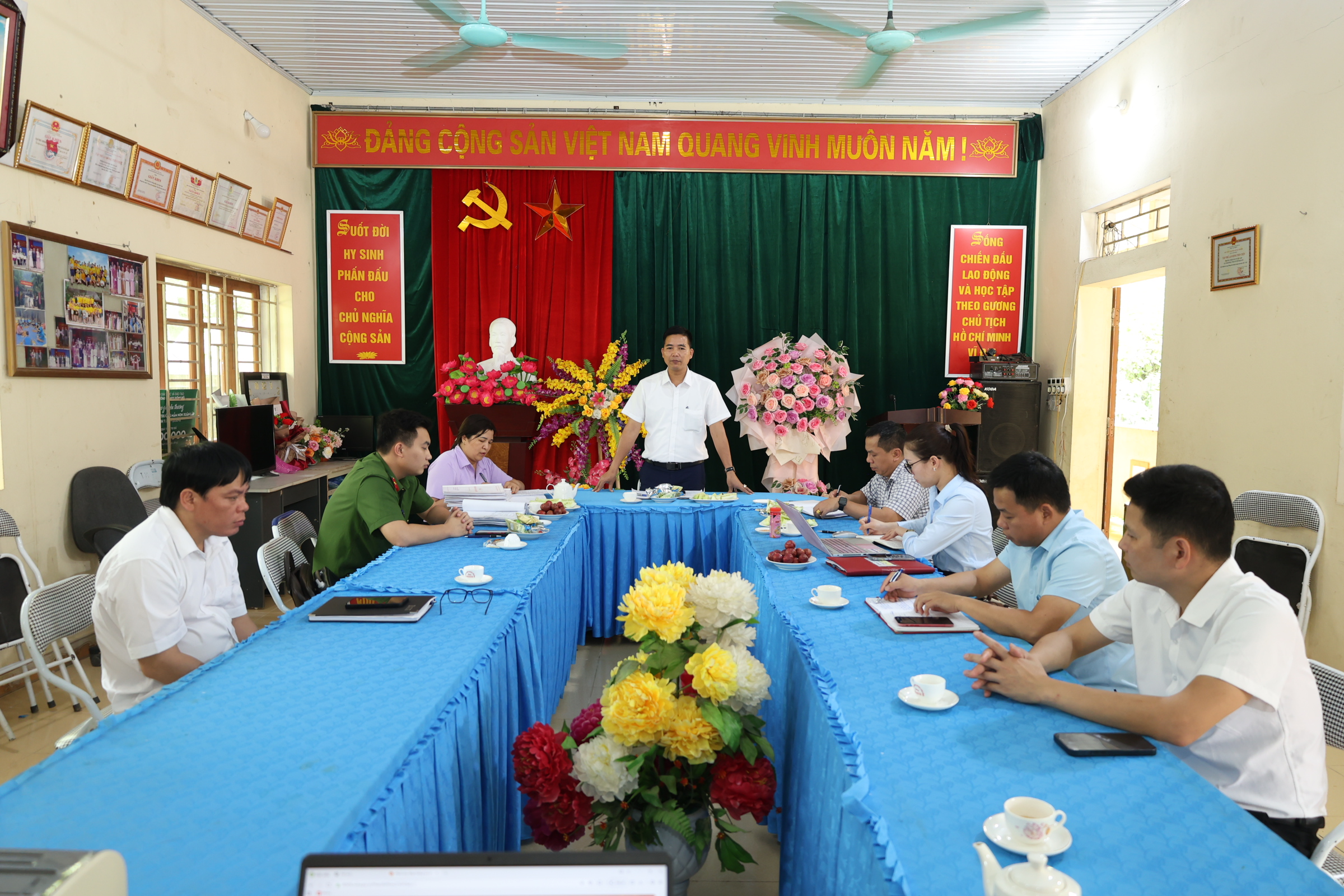 Xã Lâm Bình kiểm tra an toàn thực phẩm tại trường học