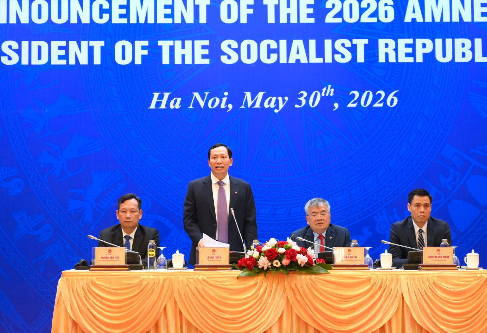 HỌP BÁO CÔNG BỐ QUYẾT ĐỊNH ĐẶC XÁ NĂM 2026 CỦA CHỦ TỊCH NƯỚC