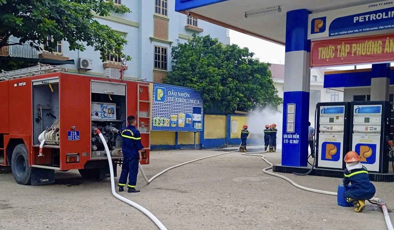 THỰC TẬP PHƯƠNG ÁN CHỮA CHÁY VÀ CNCH CỬA HÀNG XĂNG DẦU PETROLIMEX SỐ 02