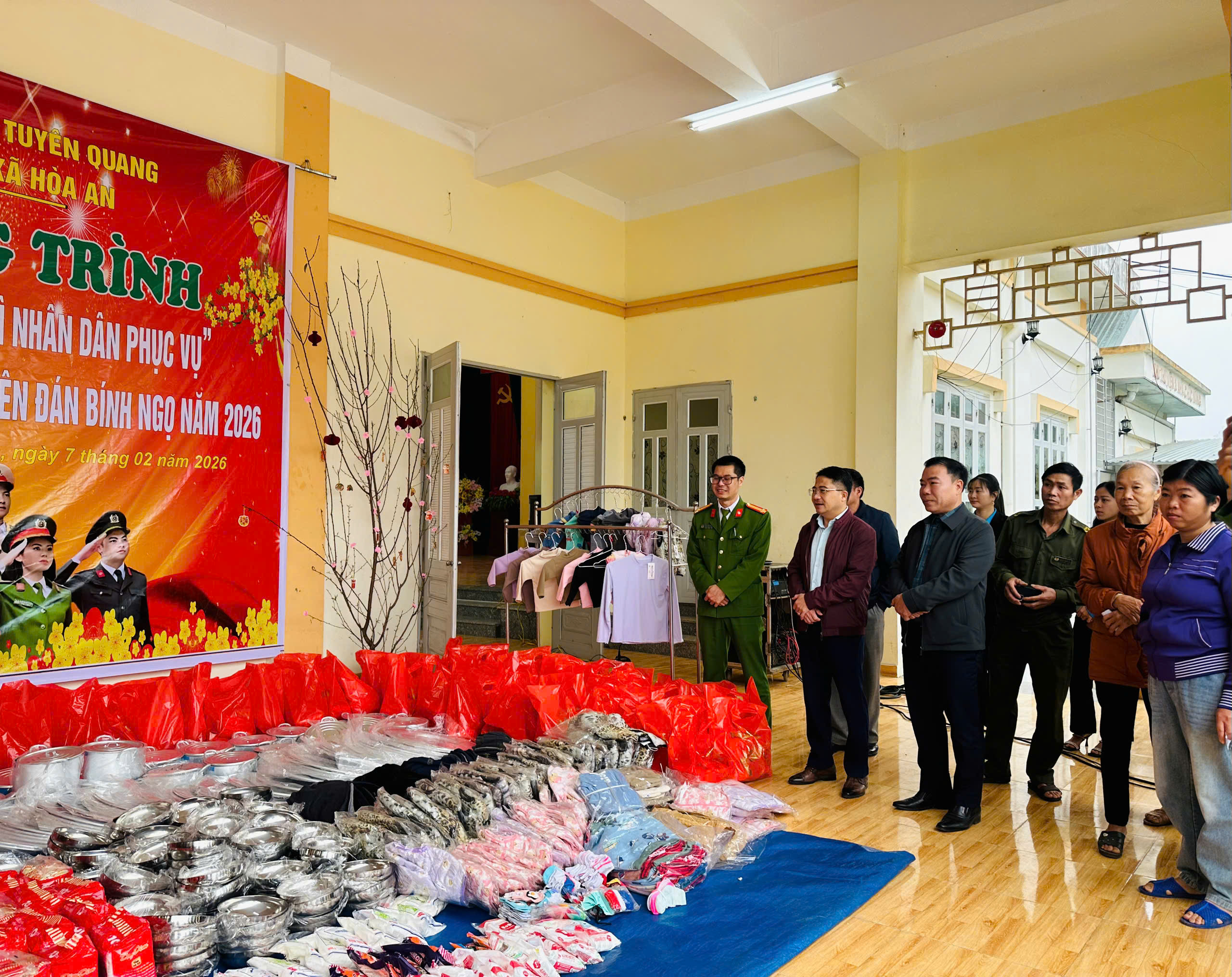 Công an xã Hòa An tổ chức chương trình “Xuân yêu thương – Vì nhân dân phục vụ”