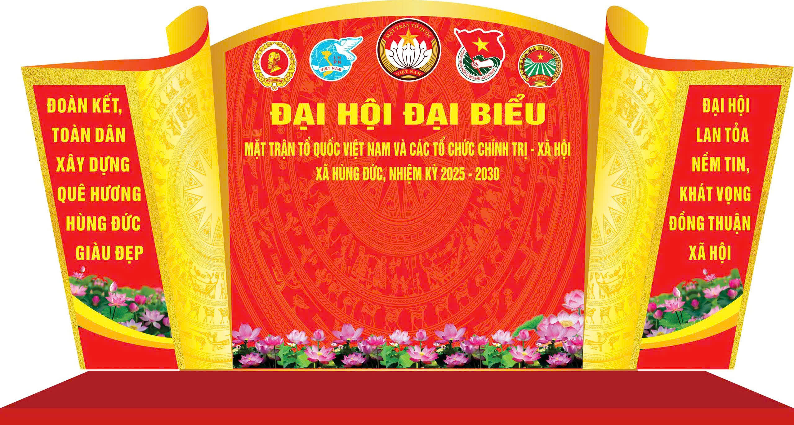 HƯỚNG TỚI ĐẠI HỘI ĐẠI BIỂU MẶT TRẬN TỔ QUỐC VÀ CÁC TỔ CHỨC CHÍNH TRỊ - XÃ HỘI XÃ HÙNG ĐỨC, NHIỆM KỲ 2025 - 2030