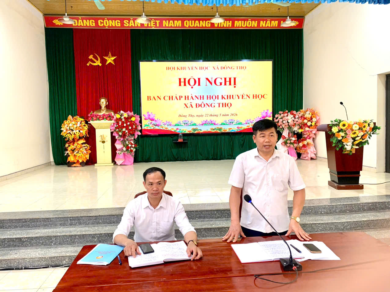 Ban Thường vụ Hội Khuyến học xã Đông Thọ tổ chức cuộc họp chuẩn bị Đại hội đại biểu Hội khuyến học xã lần thứ I, nhiệm kỳ 2026 – 2031
