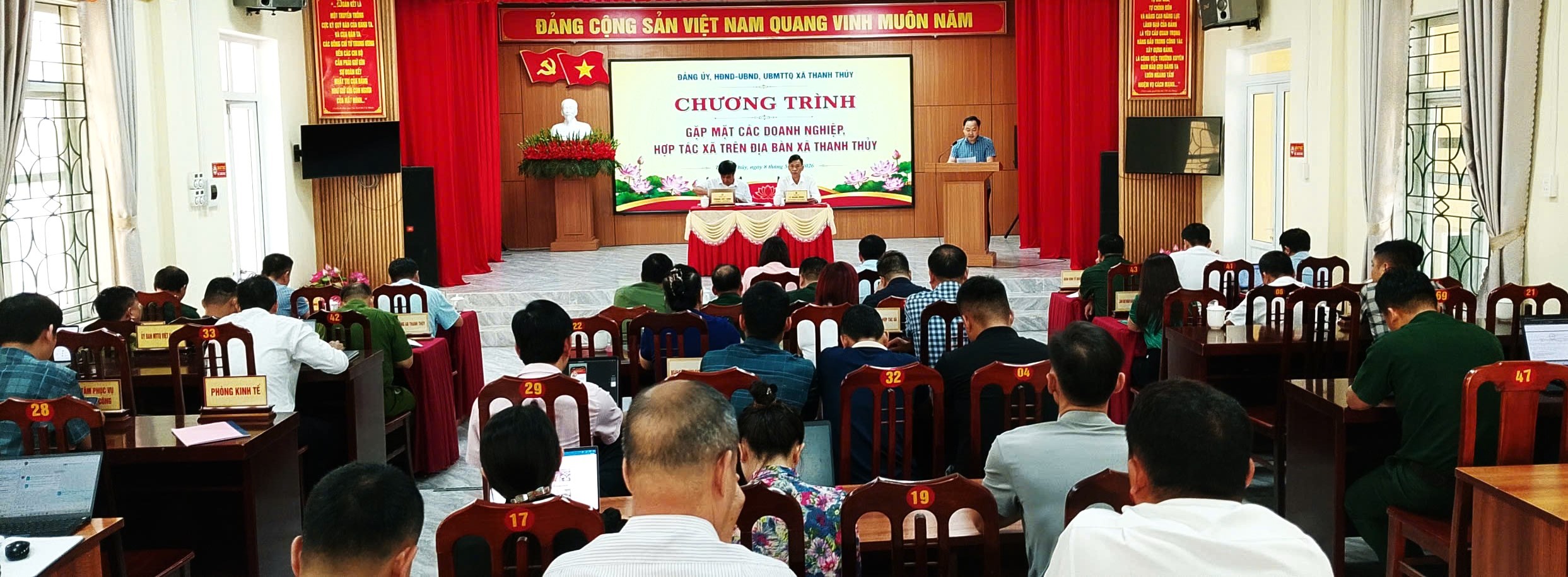 Xã Thanh Thủy tổ chức Hội nghị gặp mặt doanh nghiệp, HTX và các đơn vị sản xuất kinh doanh