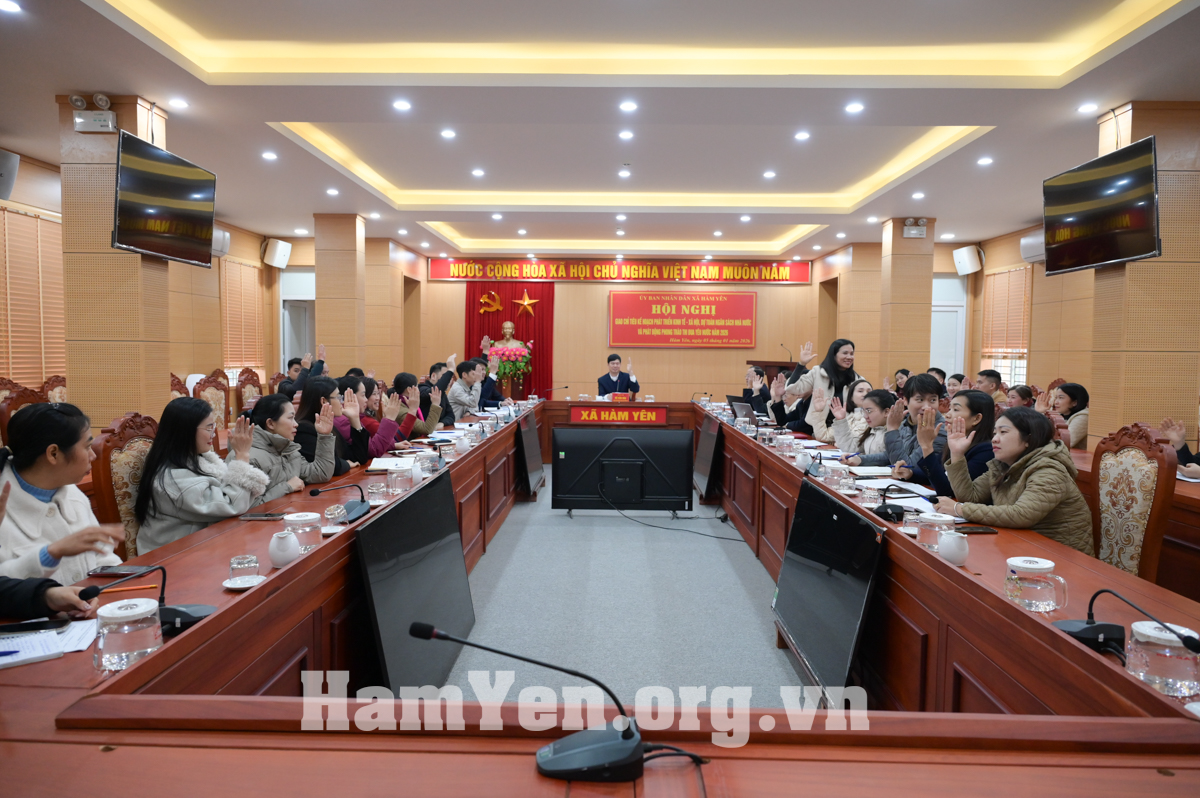 UBND xã Hàm Yên tổ chức Hội nghị giới thiệu nhân sự ứng cử Đại biểu HĐND xã khoá II, nhiệm kỳ 2026 – 2031