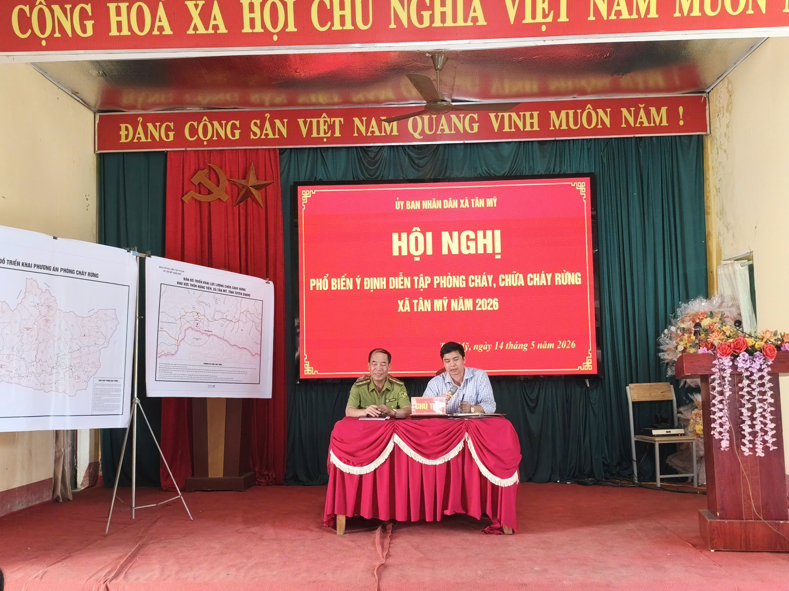 HỘI NGHỊ TRIỂN KHAI KẾ HOẠCH VÀ PHỔ BIẾN Ý ĐỊNH DIỄN TẬP PHÒNG CHÁY CHỮA CHÁY RỪNG NĂM 2026