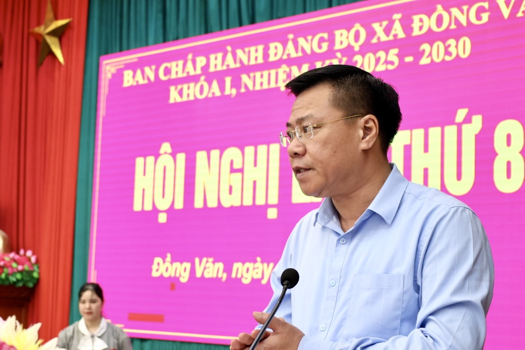 Hội nghị Ban Chấp hành Đảng bộ xã Đồng Văn lần thứ 8