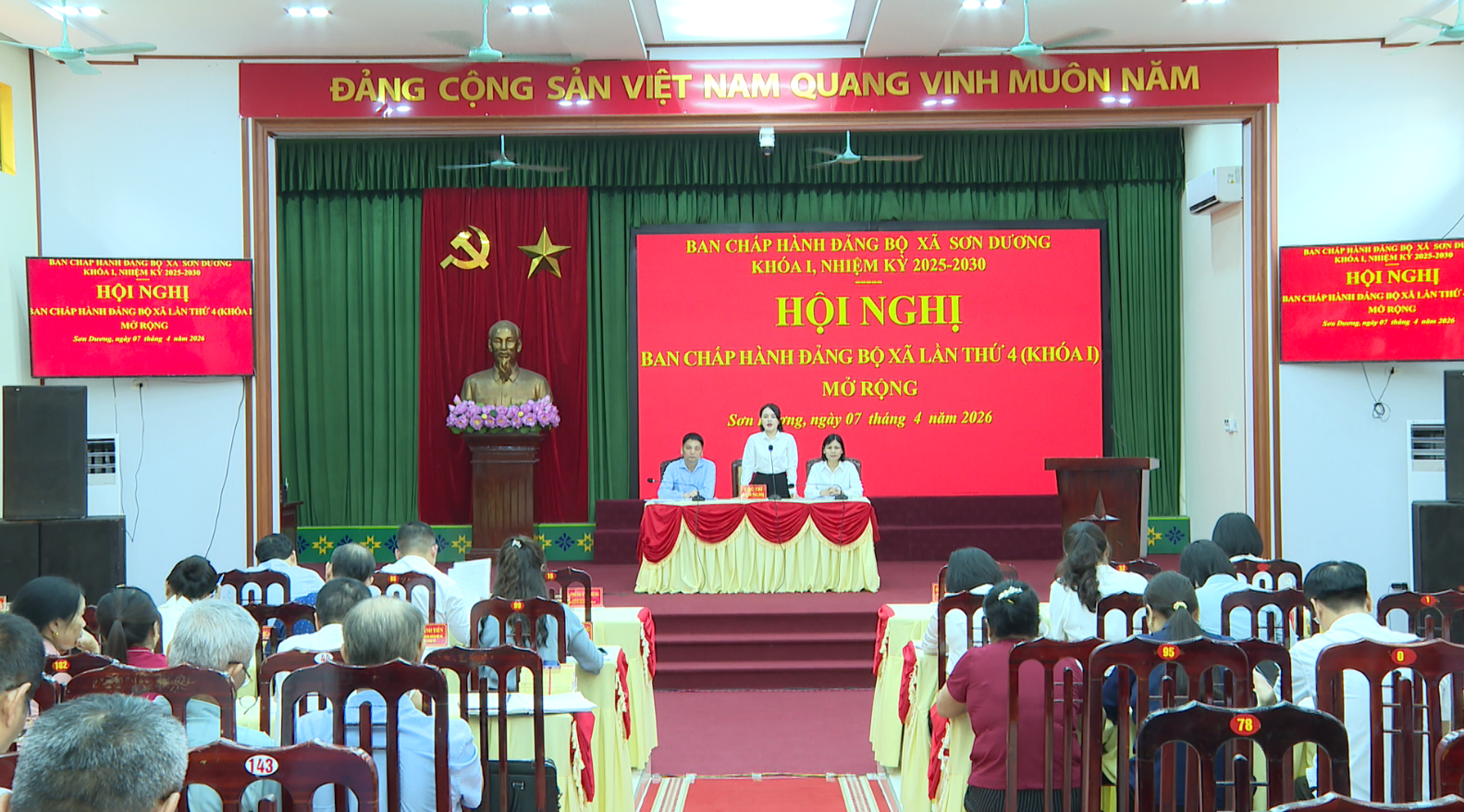 Hội nghị Ban Chấp hành Đảng bộ xã Sơn Dương lần thứ 4 (mở rộng)