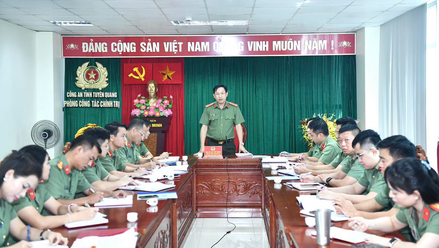 LÃNH ĐẠO CÔNG AN TỈNH CHỈ ĐẠO SƠ KẾT 6 THÁNG ĐẦU NĂM TẠI CÁC ĐƠN VỊ, ĐỊA PHƯƠNG