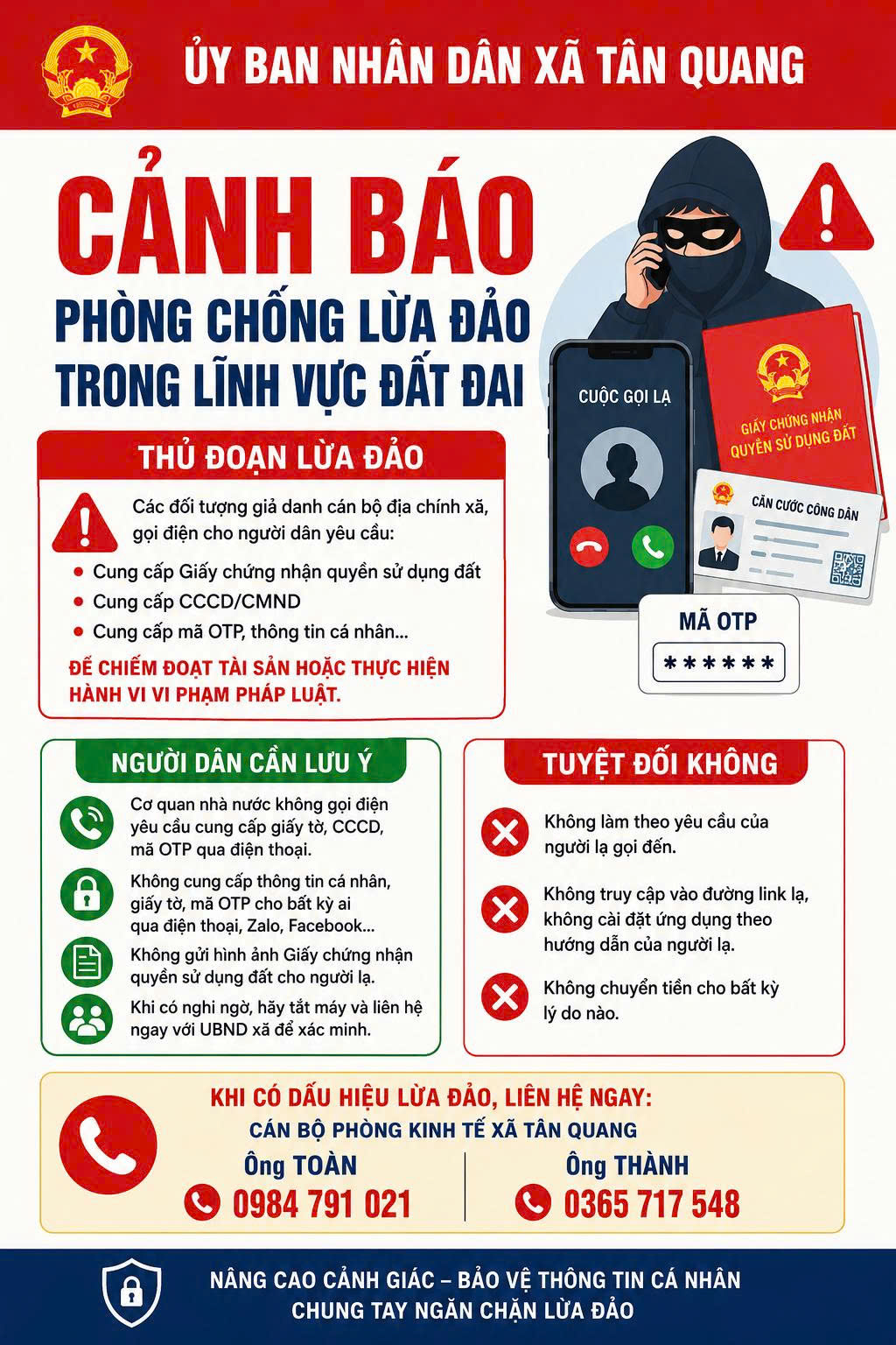 Cảnh báo phòng chống lừa đảo trong lĩnh vực đất đai
