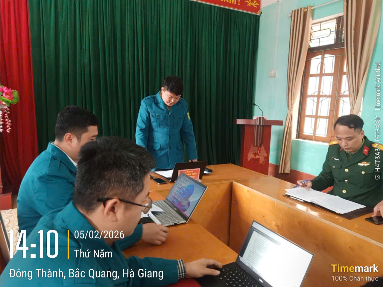 Chi bộ Quân sự xã Vĩnh Tuy tổ chức sinh hoạt thường kỳ tháng 02 năm 2026