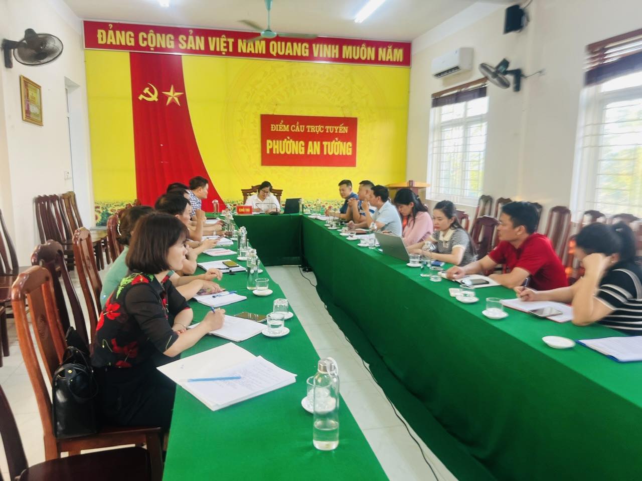 PHƯỜNG AN TƯỜNG HỌP KHẨN TRIỂN KHAI ỨNG PHÓ VỚI CƠN BÃO SỐ 11 (MATMO)
