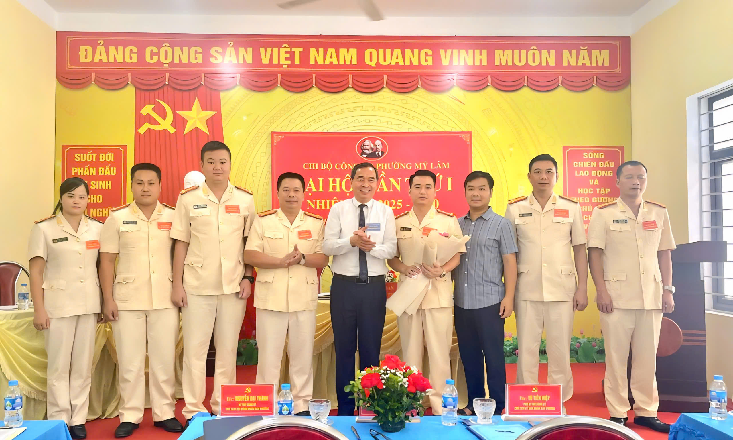 Đại hội Chi bộ Công an phường Mỹ Lâm, nhiệm kỳ 2025 - 2030