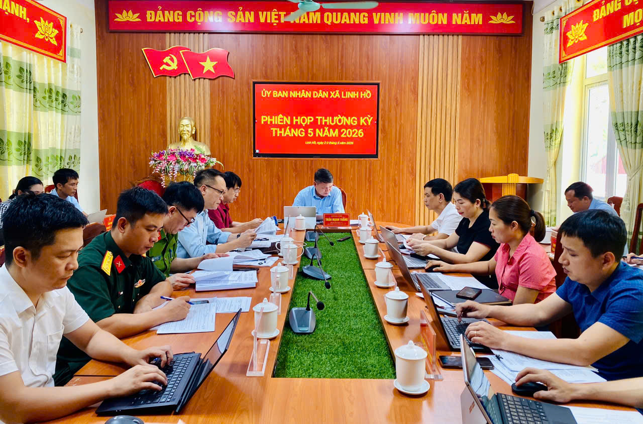 Phiên họp UBND xã thường kỳ tháng 5 năm 2026