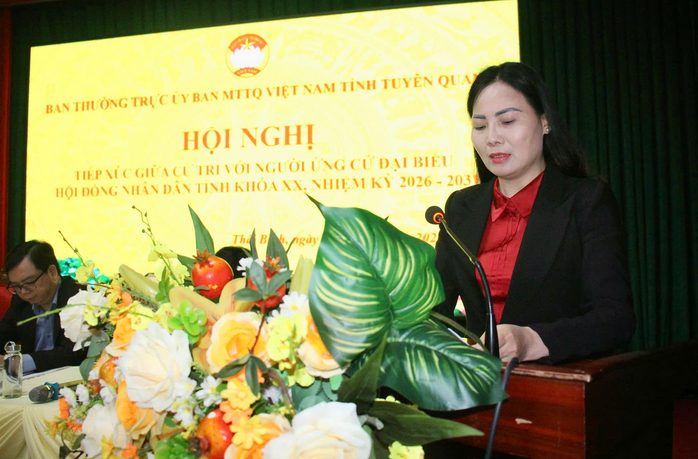 Ứng cử viên đại biểu HĐND tỉnh khóa XX, nhiệm kỳ 2026 - 2031 tiếp xúc cử tri xã Thái Bình