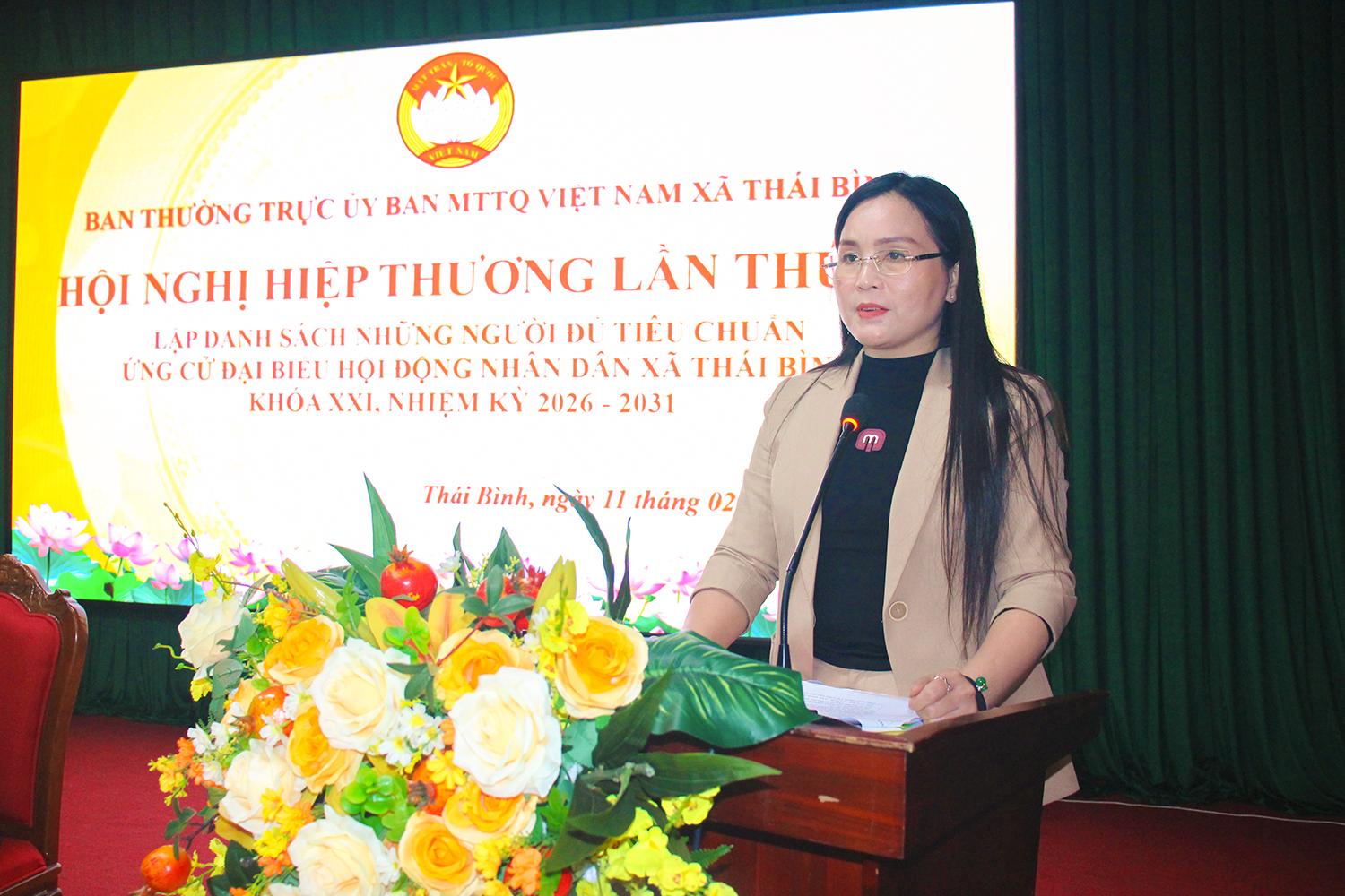 Xã Thái Bình tổ chức Hội nghị hiệp thương lần 3