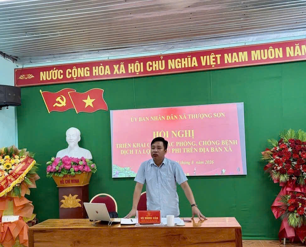 XÃ THƯỢNG SƠN TRIỂN KHAI CÔNG TÁC PHÒNG, CHỐNG BỆNH DỊCH TẢ LỢN CHÂU PHI