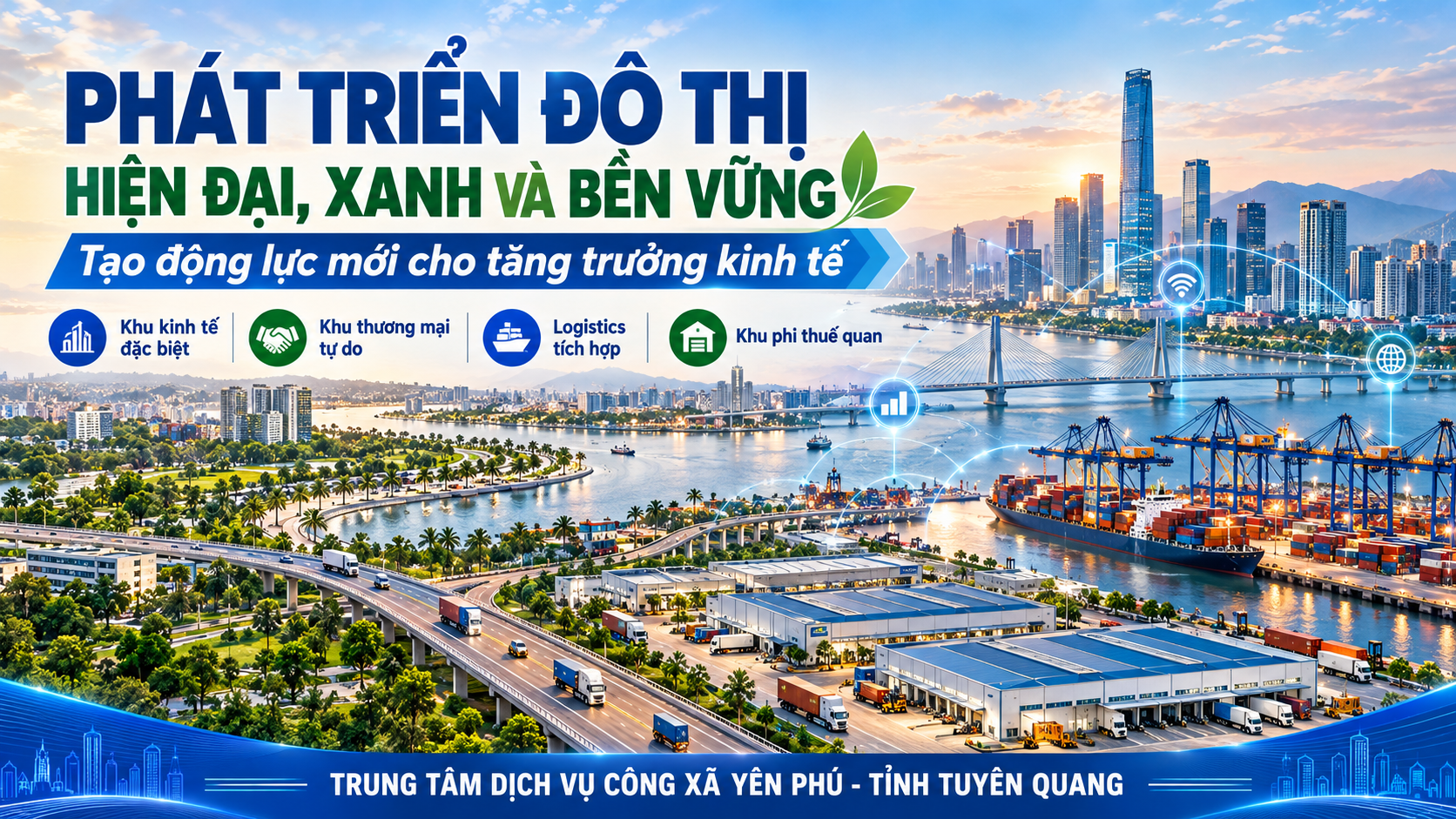 PHÁT TRIỂN ĐÔ THỊ HIỆN ĐẠI, XANH VÀ BỀN VỮNG – TẠO ĐỘNG LỰC MỚI CHO TĂNG TRƯỞNG KINH TẾ