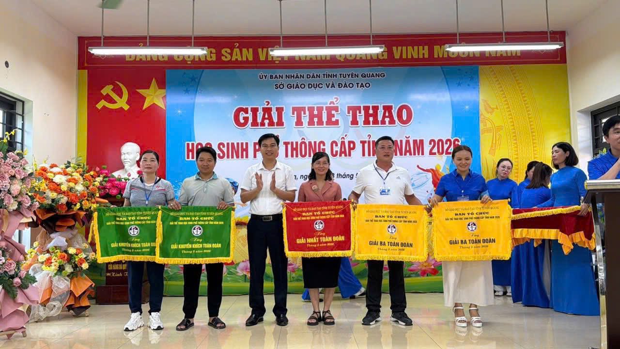 Đoàn thể thao phường Hà Giang 2 đạt thành tích ấn tượng tại Giải Thể thao học sinh phổ thông cấp tỉnh năm 2026