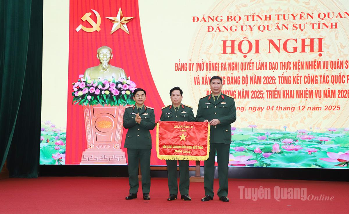 Thực hiện nhiệm vụ quân sự, quốc phòng với tinh thần tất cả các chỉ tiêu, mục tiêu phải hoàn thành ở mức cao