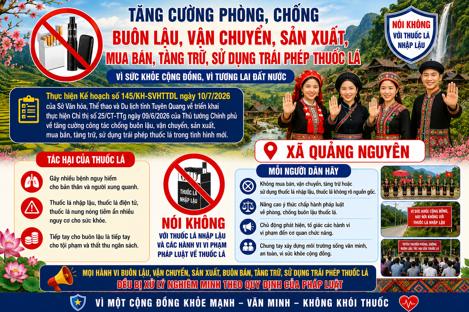 TĂNG CƯỜNG PHÒNG, CHỐNG BUÔN LẬU VÀ CÁC HÀNH VI VI PHẠM PHÁP LUẬT VỀ THUỐC LÁ