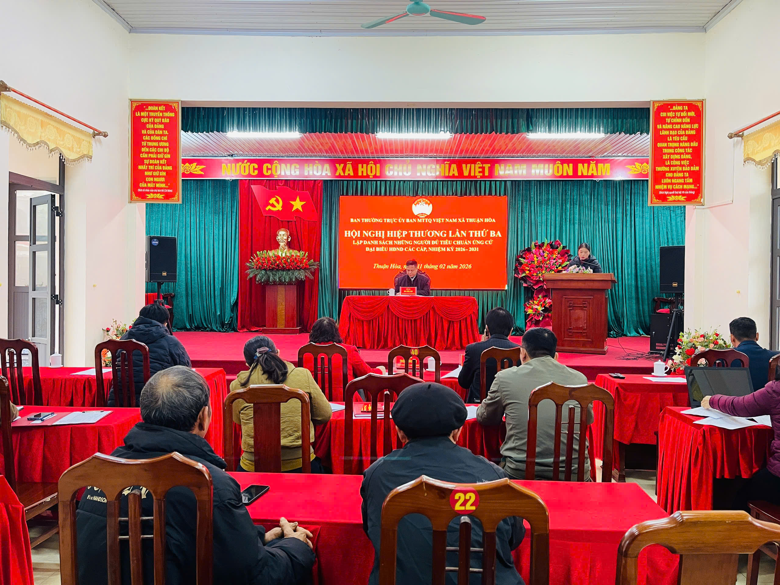 Hội nghị hiệp thương lần thứ ba lập danh sách người đủ tiêu chuẩn ứng cử đại biểu HĐND các cấp, nhiệm kỳ 2026 – 2031