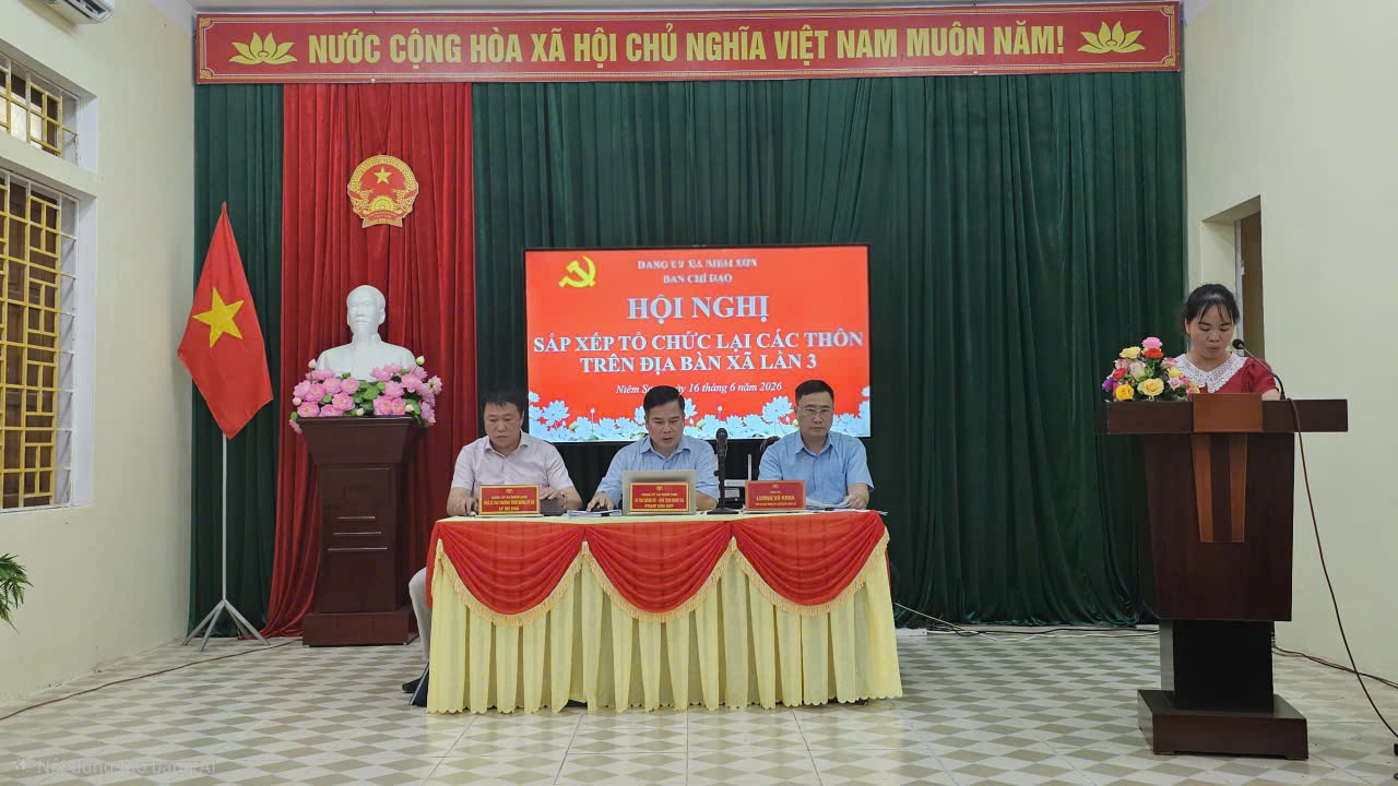 Đảng ủy xã Niêm Sơn tổ chức hội nghị sắp xếp tổ chức lại các thôn trên địa bàn xã lần 3