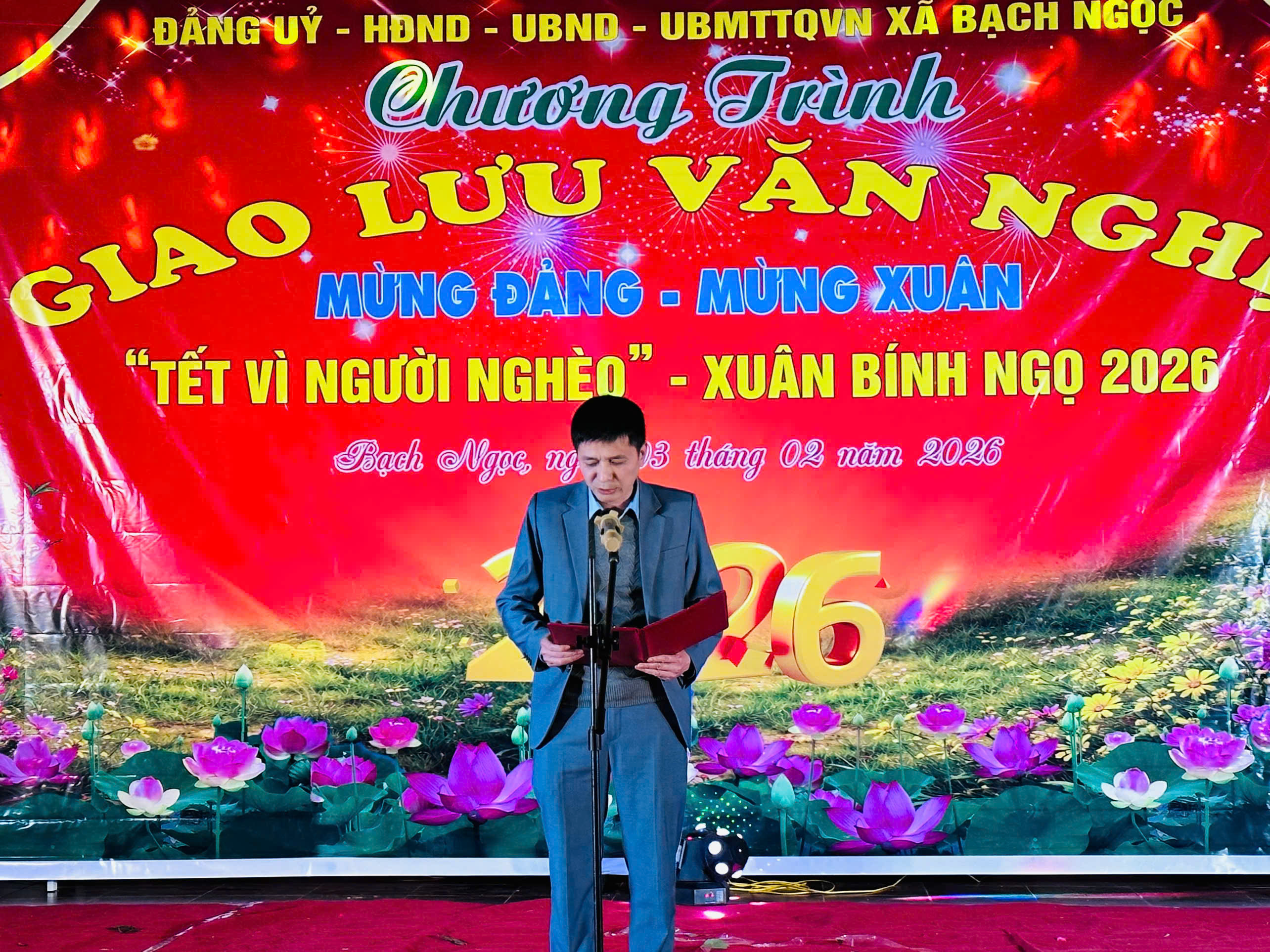 Xã Bạch Ngọc tổ chức đêm văn nghệ "Tết vì người nghèo" Xuân Bính Ngọ 2026.