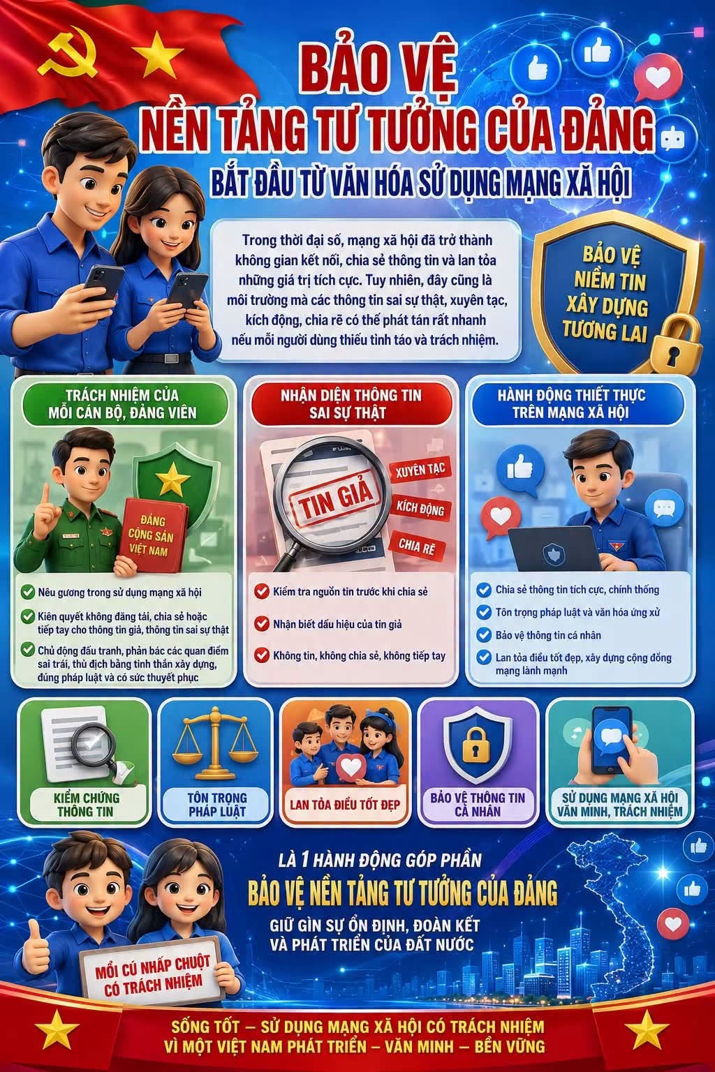 Bảo vệ nền tảng tư tưởng của Đảng - Bắt đầu từ văn hóa sử dụng mạng xã hội