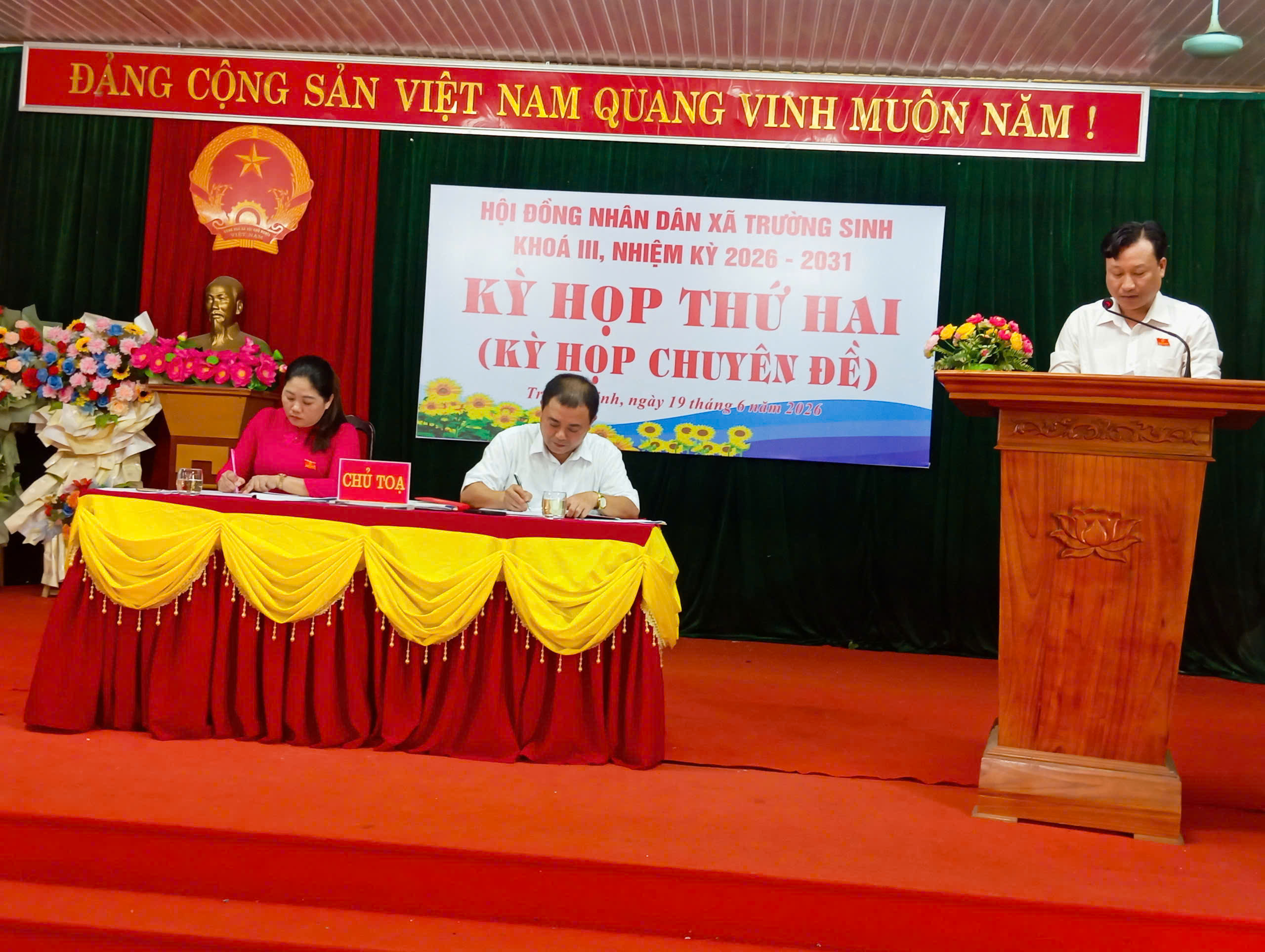 HỘI ĐỒNG NHÂN DÂN XÃ TRƯỜNG SINH KHÓA III, NHIỆM KỲ 2026 - 2031 TỔ CHỨC KỲ HỌP CHUYÊN ĐỀ