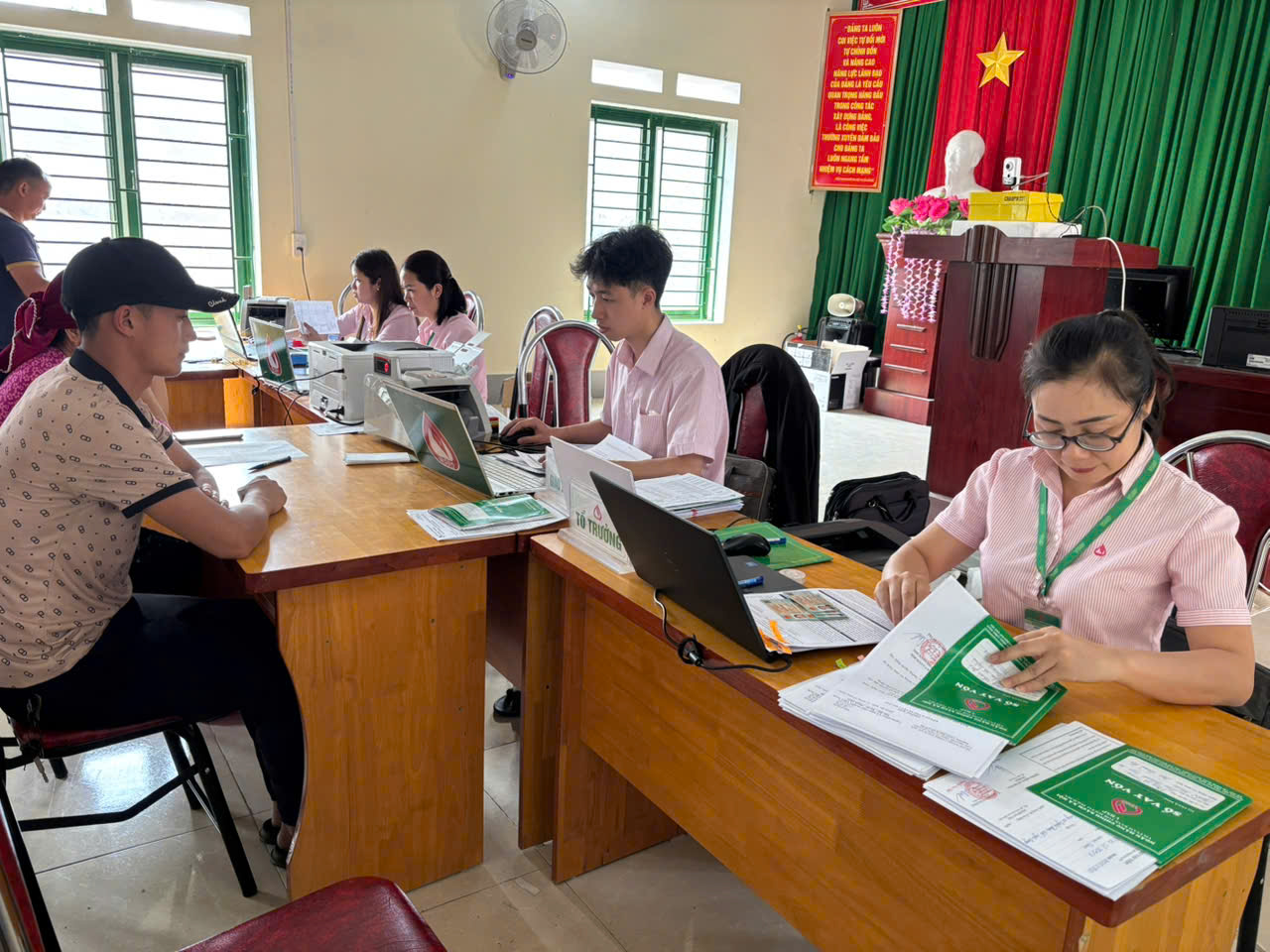 Ngân hàng Chính sách xã hội nâng cao chất lượng tín dụng tại điểm giao dịch xã Nghĩa Thuận