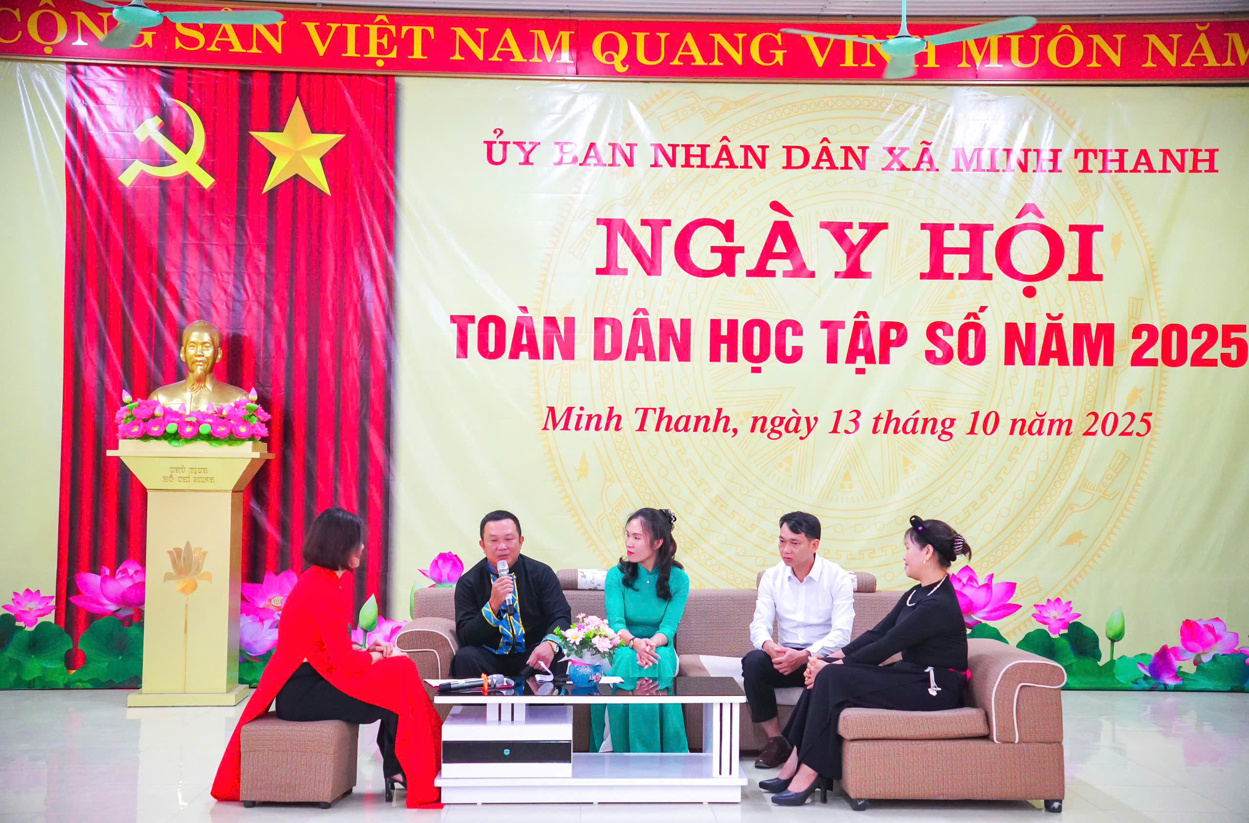 Ngành Khoa học và Công nghệ đồng hành cùng xã Minh Thanh trong Ngày hội toàn dân học tập số 