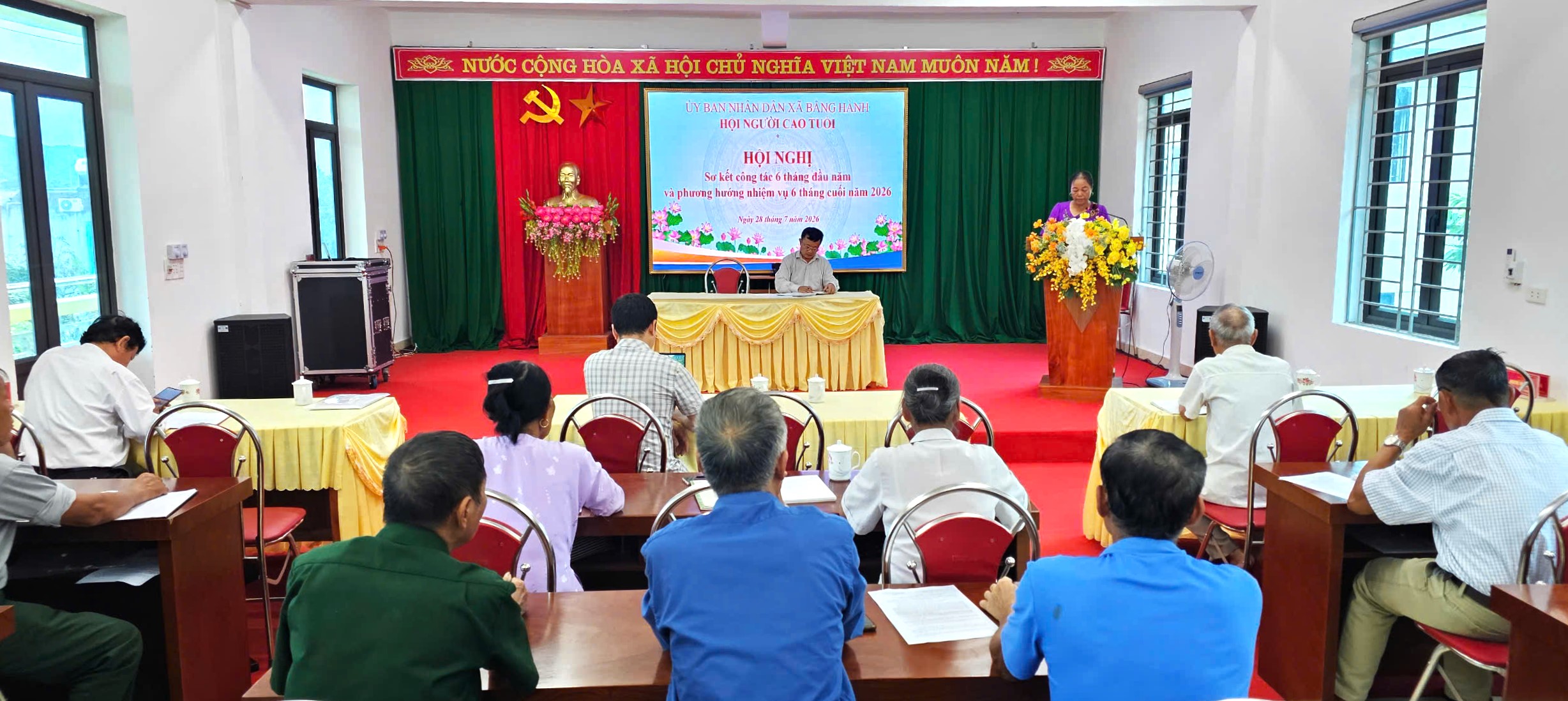 Hội Người cao tuổi xã Bằng Hành sơ kết công tác Hội 6 tháng đầu năm 2026