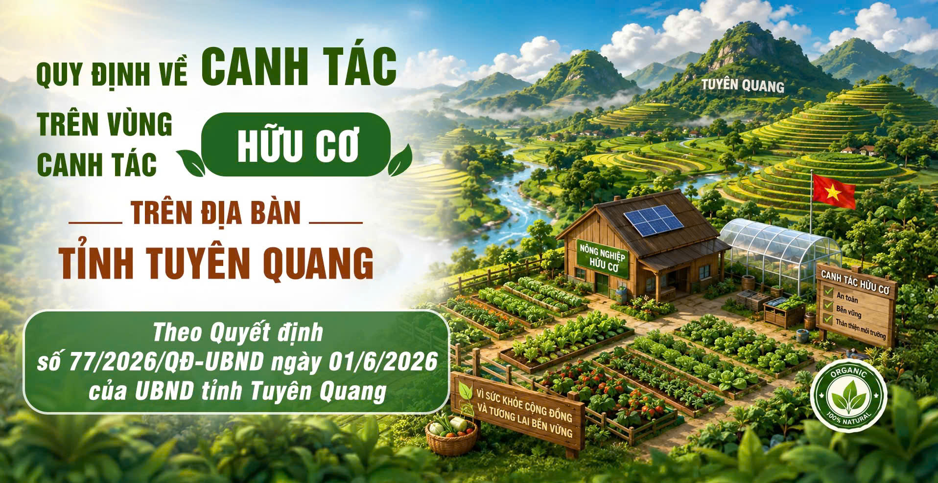 Quy định về canh tác trên vùng canh tác hữu cơ trên địa bàn tỉnh Tuyên Quang