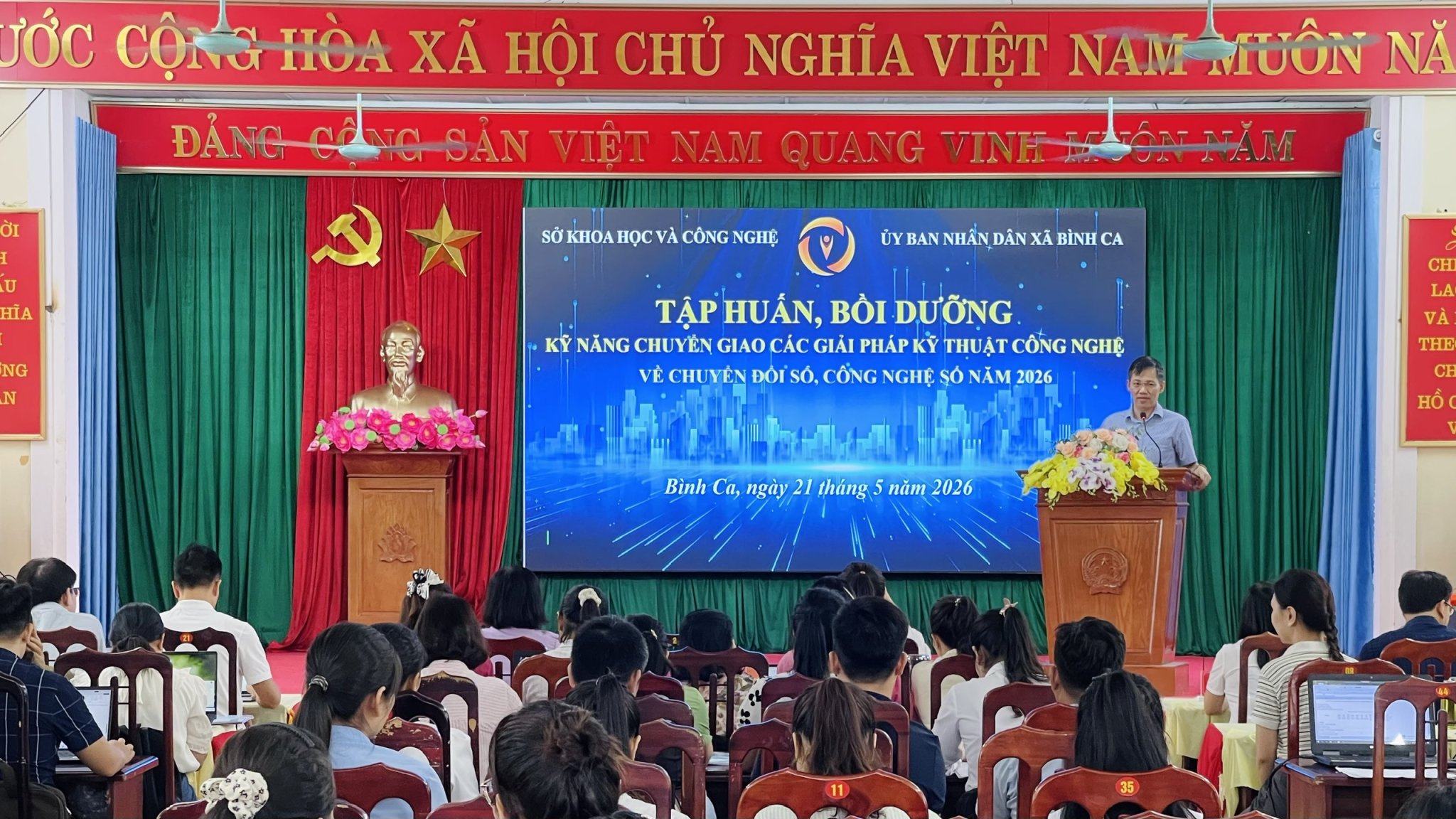 Bình Ca tập huấn, bồi dưỡng kỹ năng chuyển giao các giải pháp kỹ thuật, công nghệ về chuyển đổi số, công nghệ số năm 2026