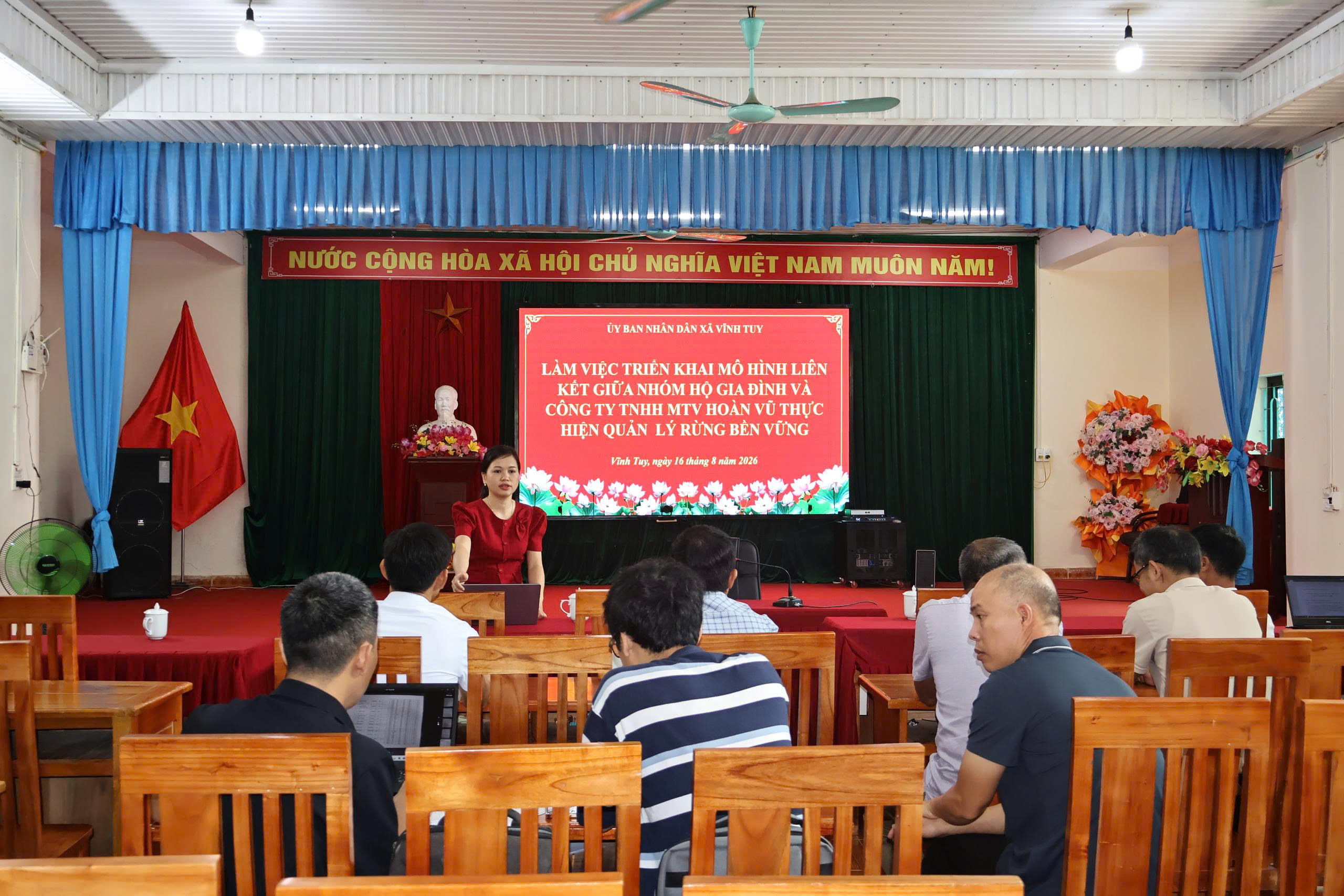 Xã Vĩnh Tuy tiếp tục triển khai mô hình liên kết quản lý rừng bền vững và chứng chỉ rừng FSC