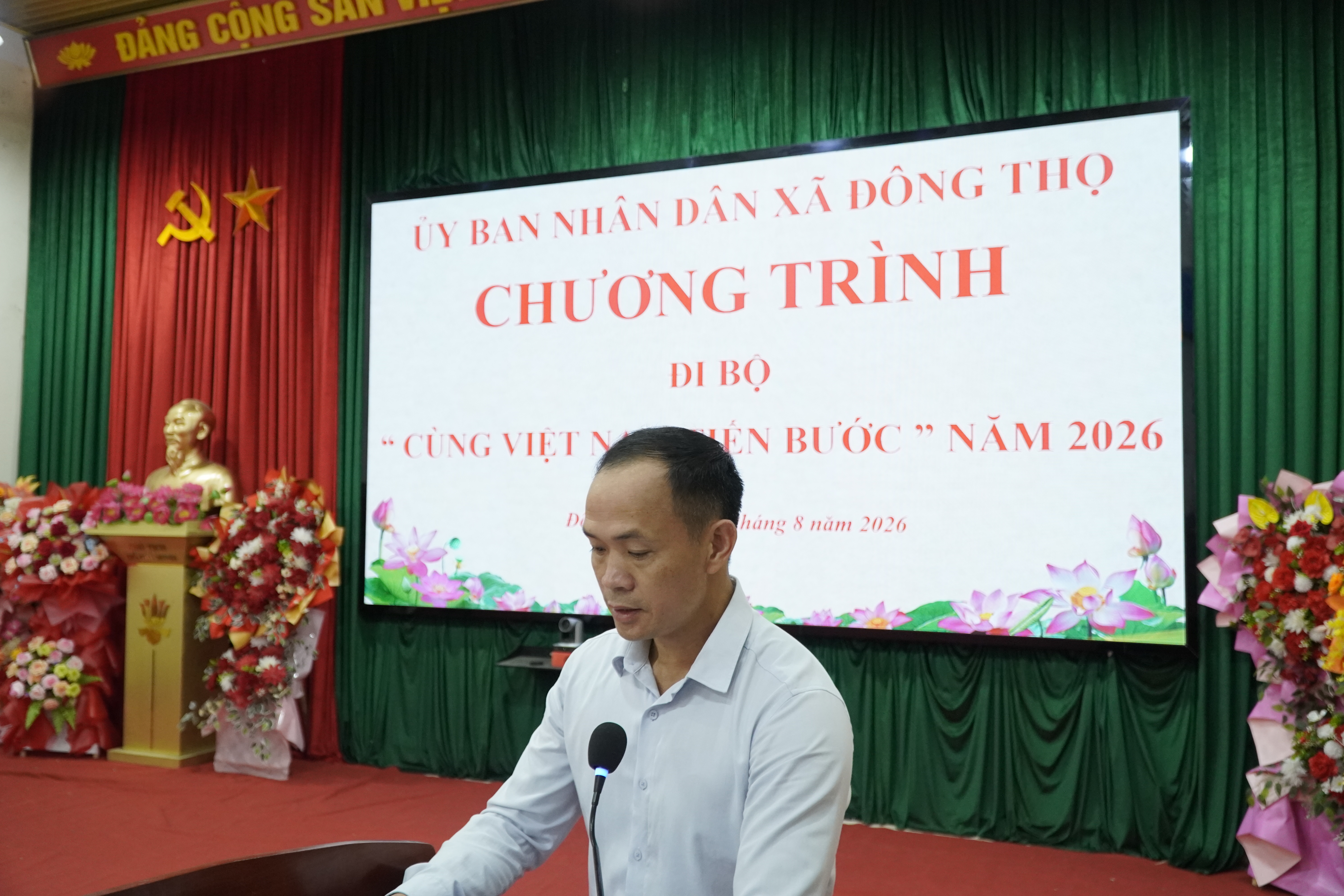 UBND Xã Đông Thọ hưởng ứng hoạt động đi bộ toàn quốc “Cùng Việt Nam tiến bước”