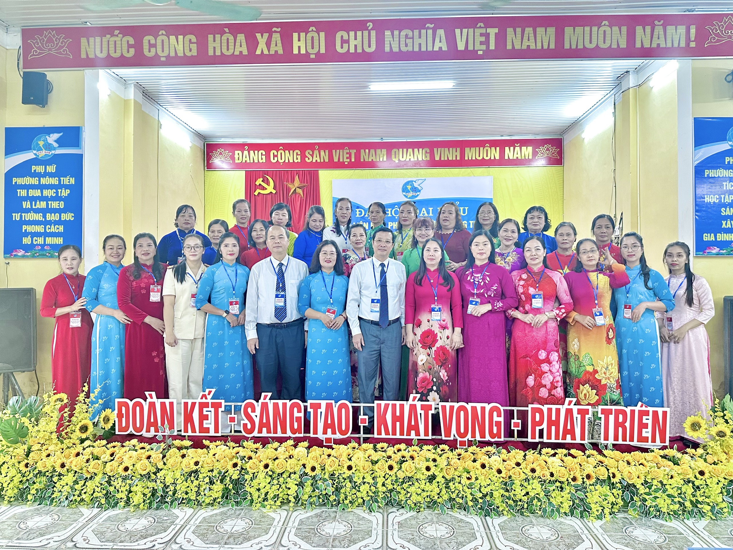 Đại hội đại biểu Hội Liên hiệp Phụ nữ phường Nông Tiến lần thứ I, nhiệm kỳ 2025 - 2030 thành công tốt đẹp