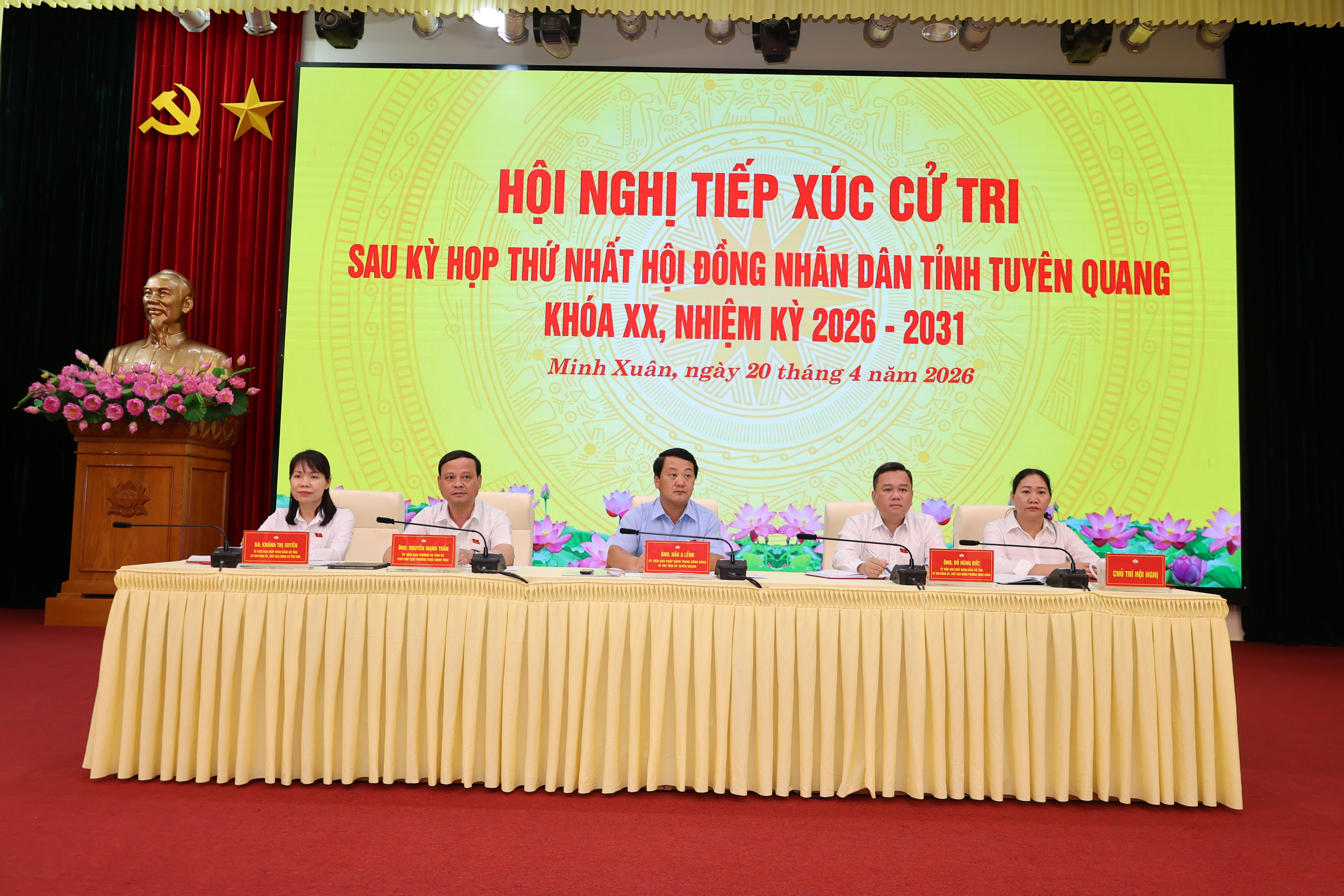 Tổ đại biểu số 1 Hội đồng nhân dân tỉnh tiếp xúc cử tri phường Minh Xuân sau kỳ họp thứ nhất, Hội đồng nhân dân tỉnh khóa XX, nhiệm kỳ 2026-2031 