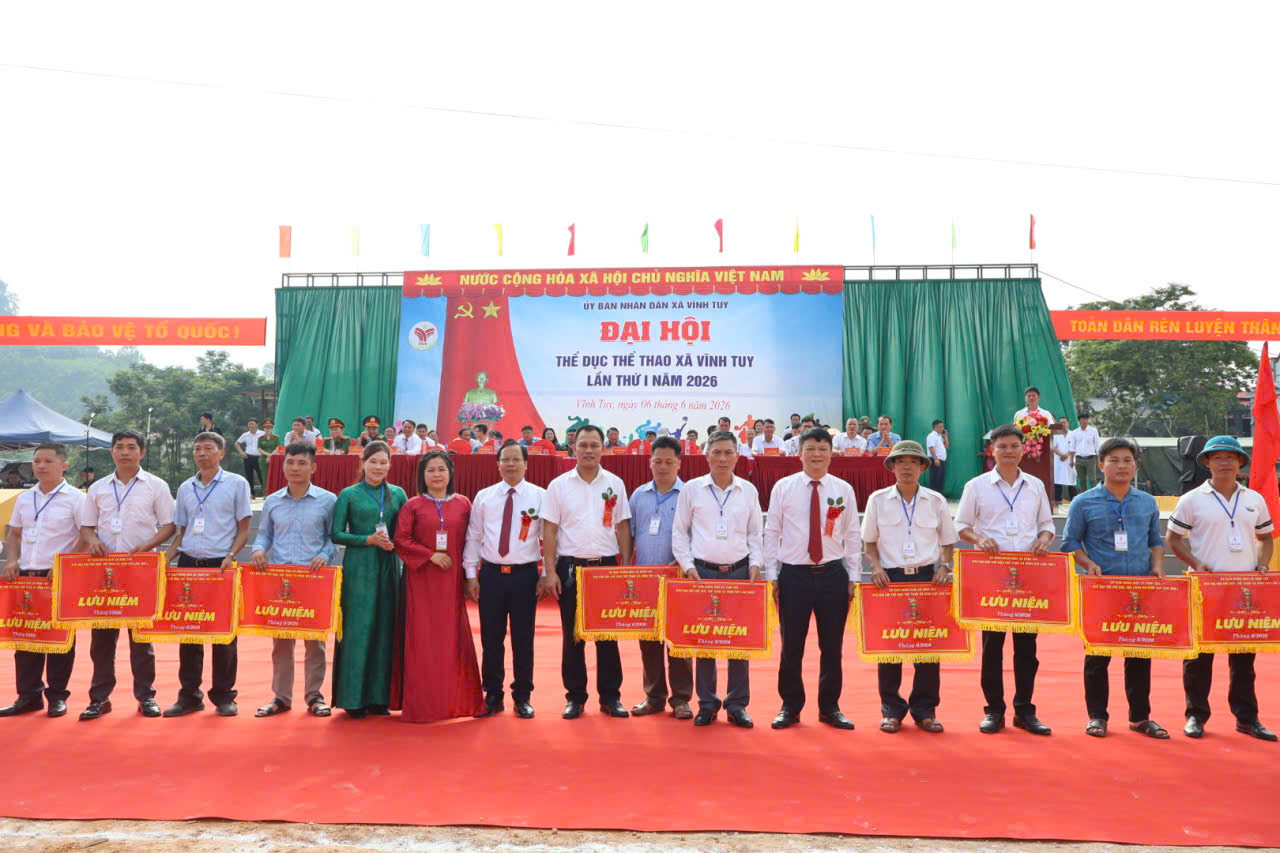 Xã Vĩnh Tuy tổ chức thành công Đại hội thể dục thể thao lần thứ I năm 2026