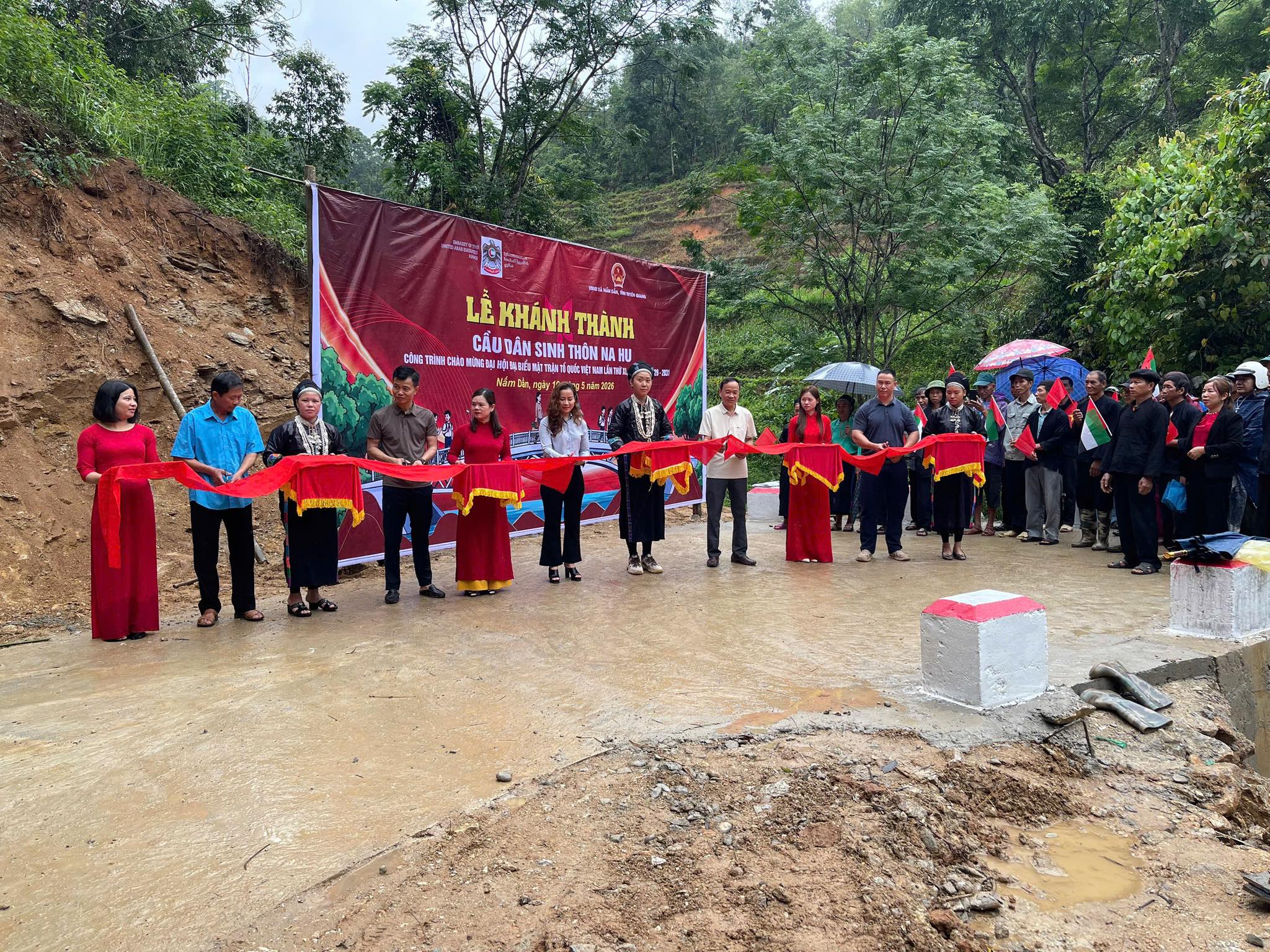 XÃ NẤM DẨN KHÁNH THÀNH CẦU DÂN SINH THÔN NA HU - CÔNG TRÌNH CHÀO MỪNG ĐẠI HỘI ĐẠI BIỂU TOÀN QUỐC MẶT TRẬN TỔ QUỐC VIỆT NAM LẦN THỨ XI, NHIỆM KỲ 2026 - 2031