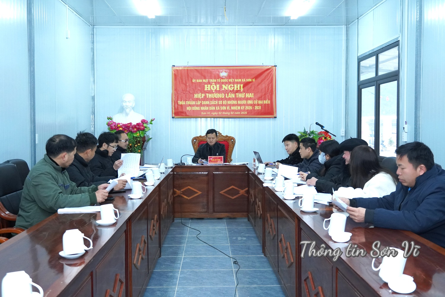 Hội nghị hiệp thương lần thứ hai lập danh sách sơ bộ người ứng cử đại biểu HĐND xã nhiệm kỳ 2026–2031